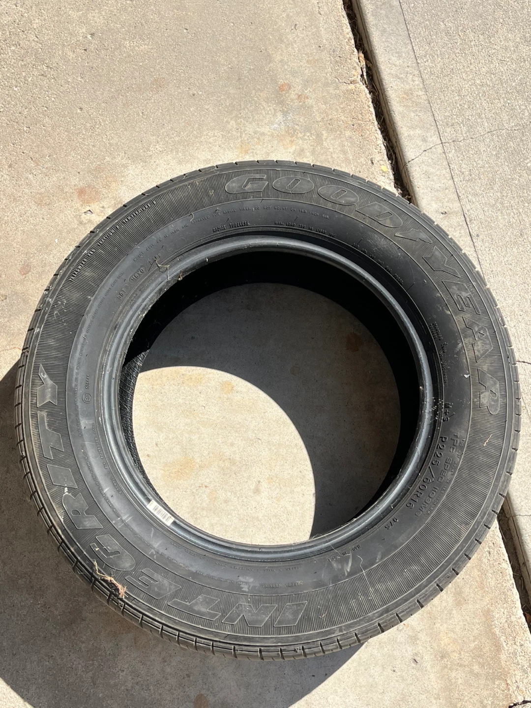 1 - Goodyear Integrity P225 60R / 16 M + S Tire