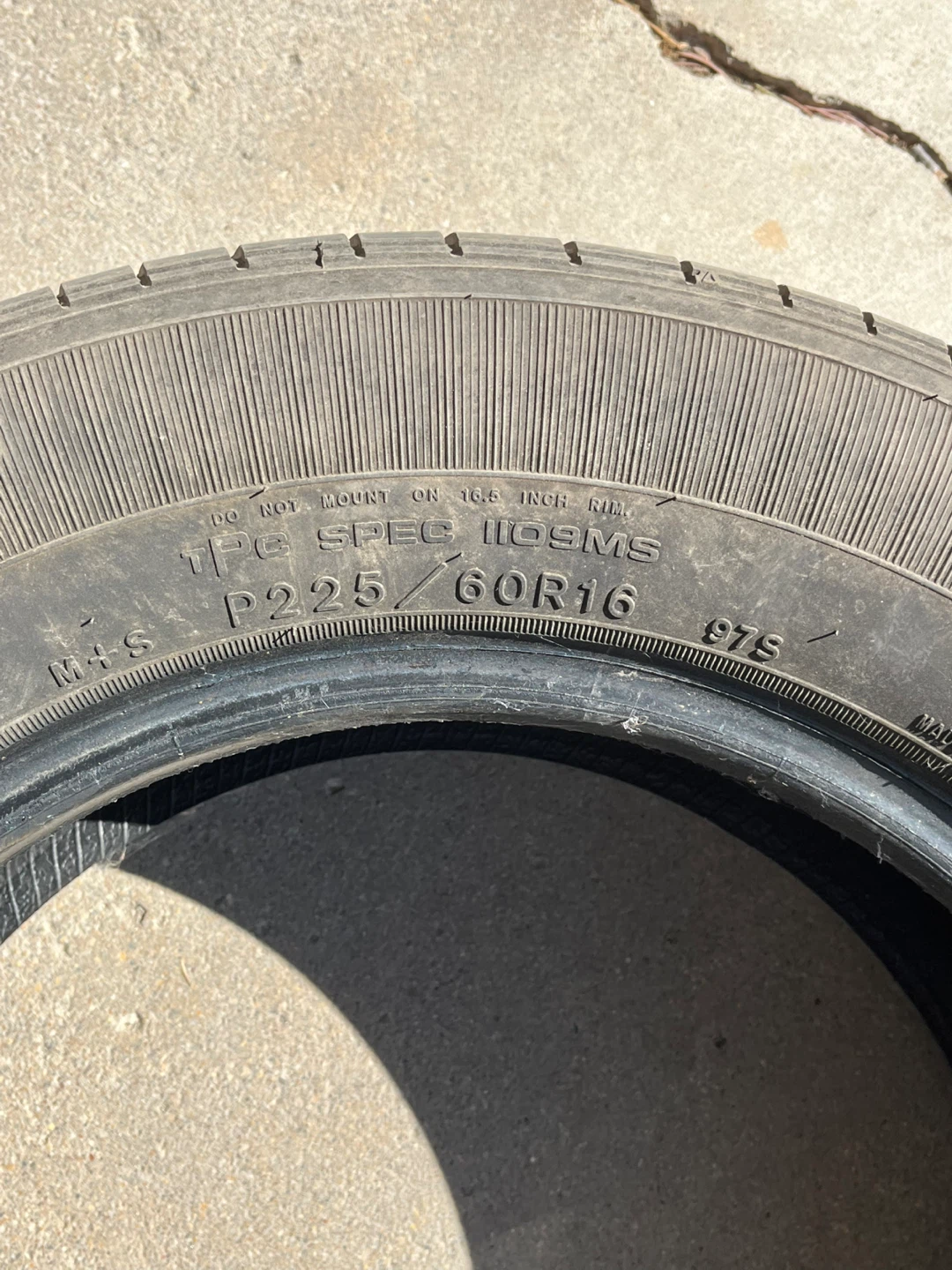1 - Goodyear Integrity P225 60R / 16 M + S Tire - photo 4