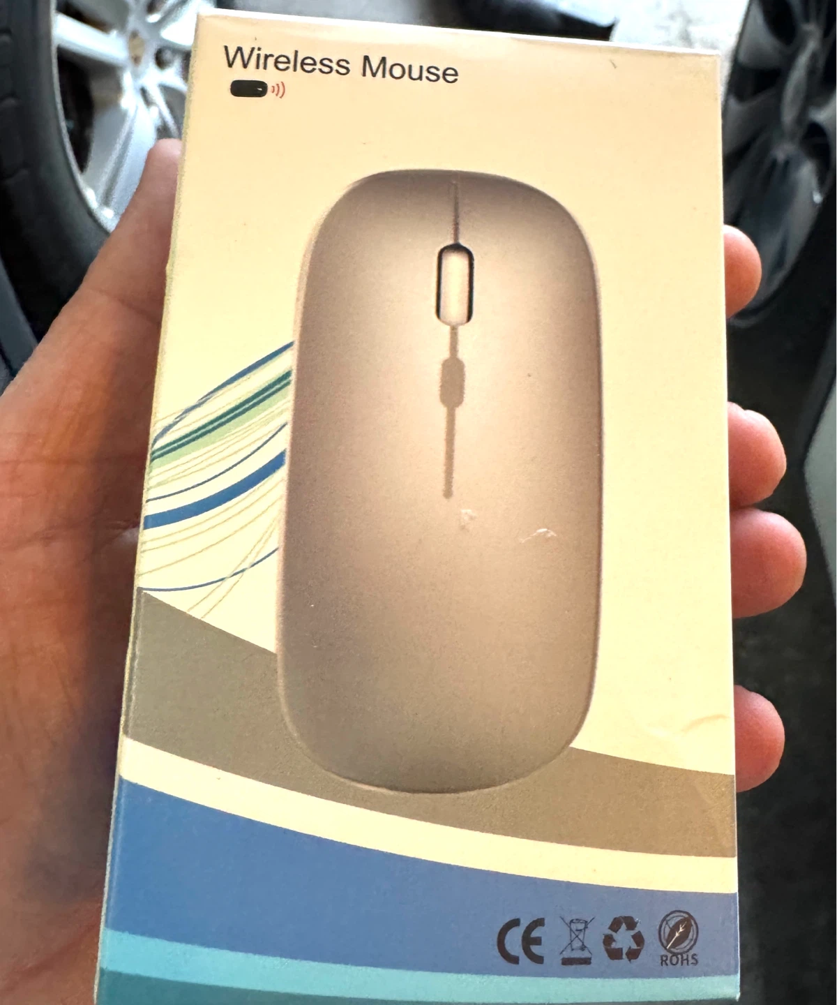 Wireless Mouse with USB Charging Cable