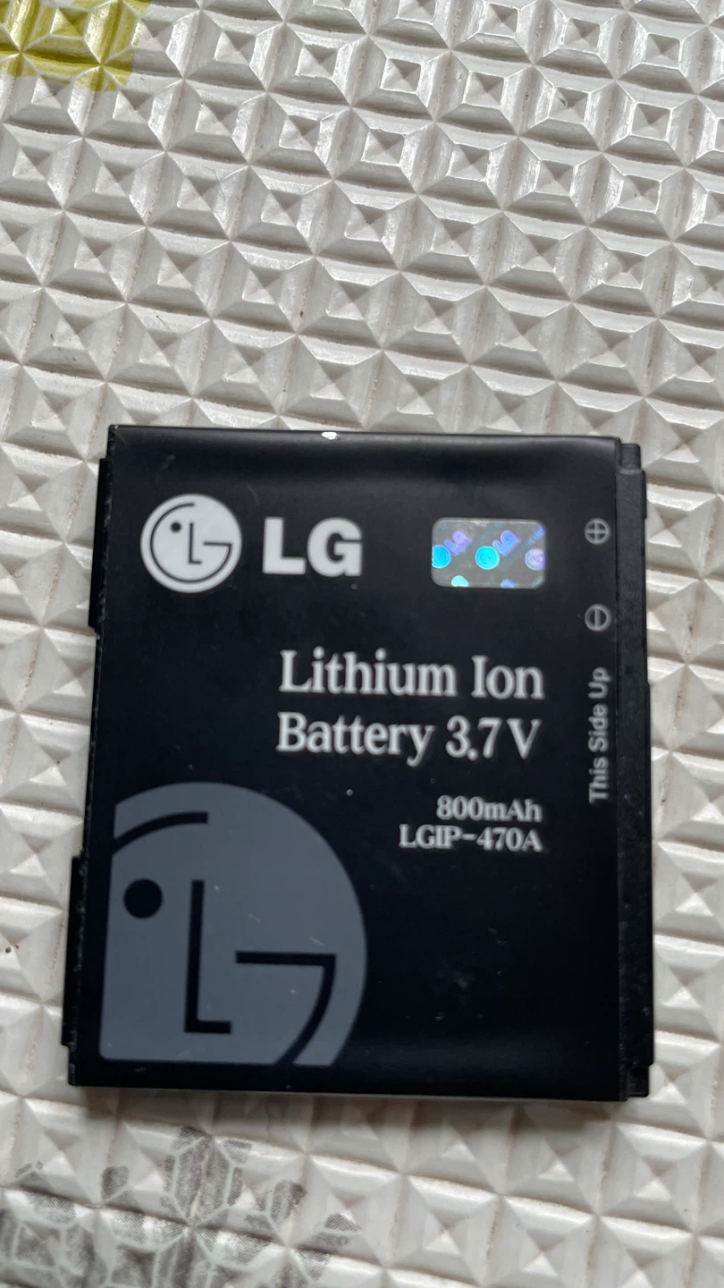 LG Lithium Ion Battery 3.7V 800mAh LGIP-470A - photo 2