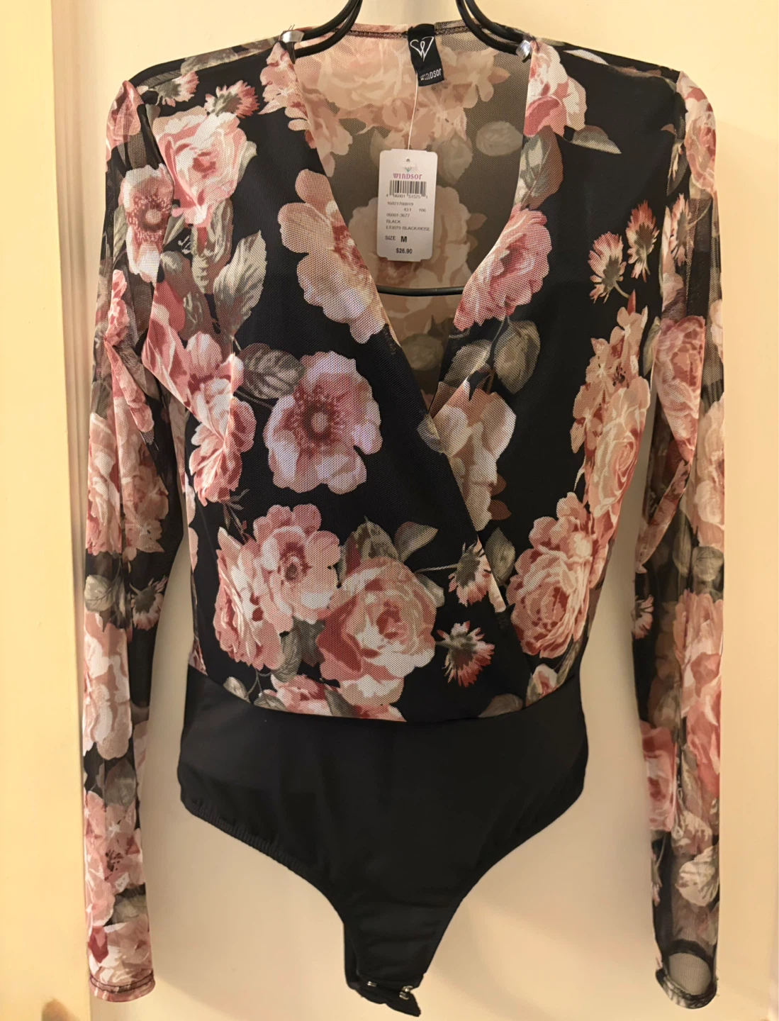 Windsor Sheer Floral Bodysuit long sleeve - photo 4