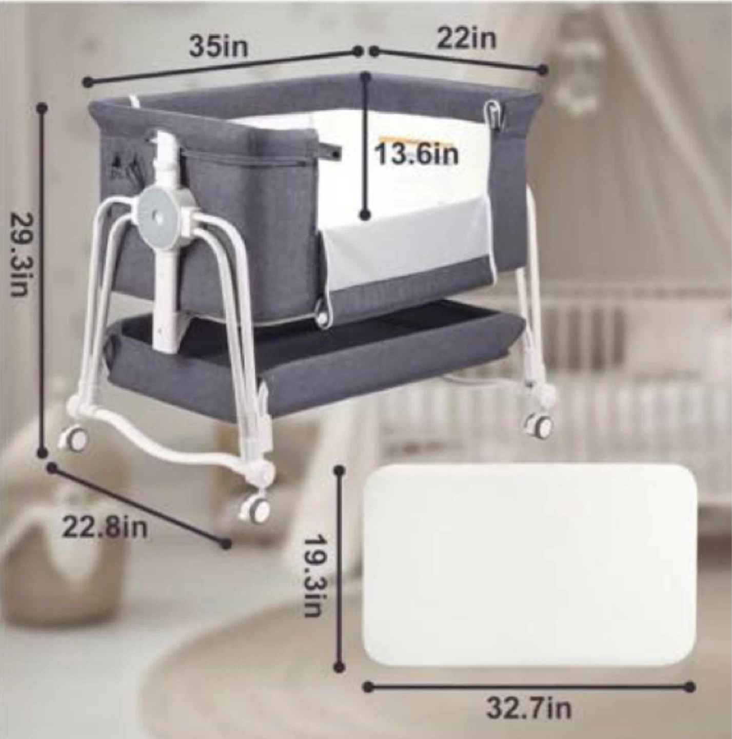Multi functional baby rocking bed - photo 5