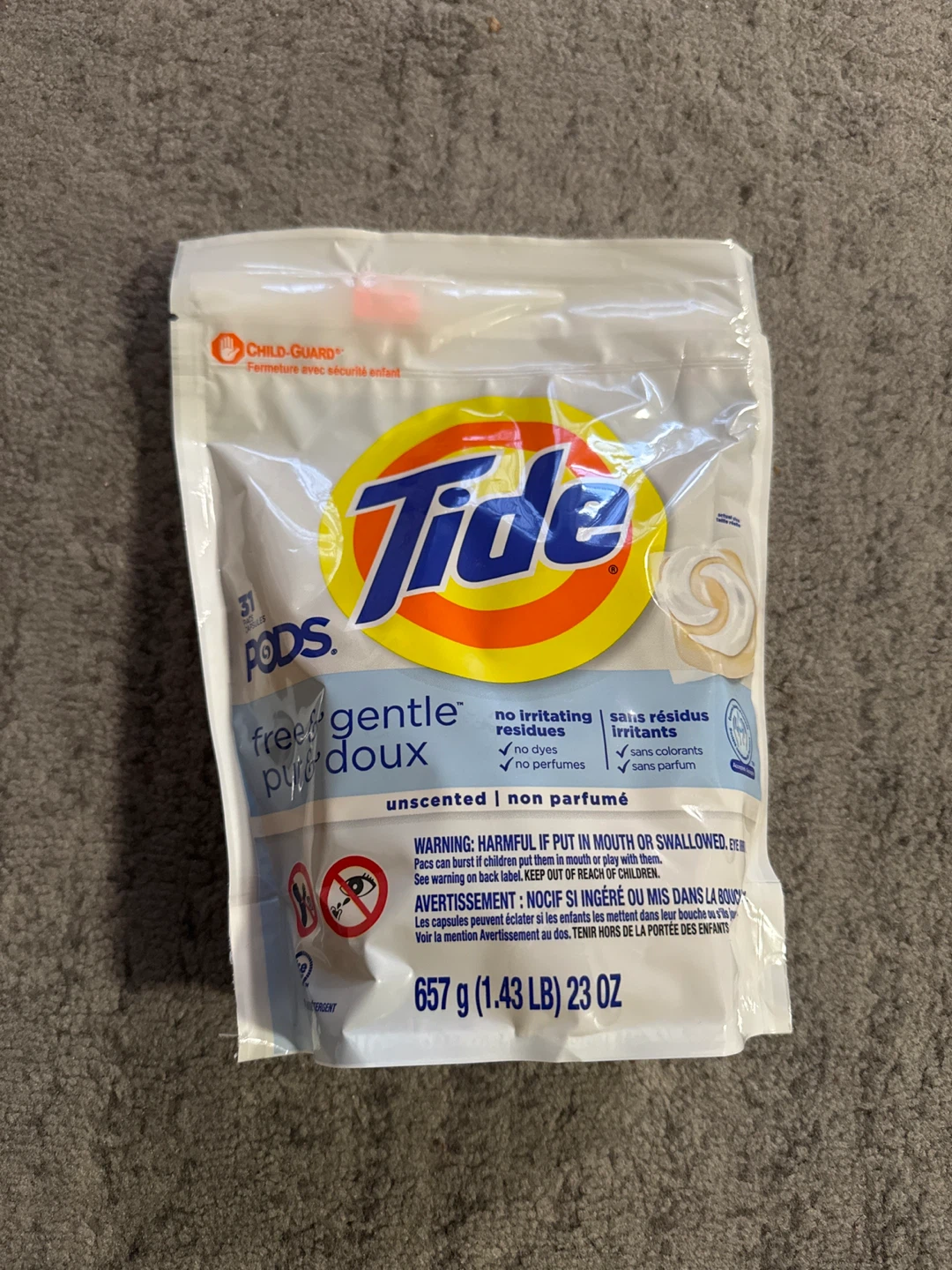 Tide Pods Free Gentle Laundry Detergent 31 Count