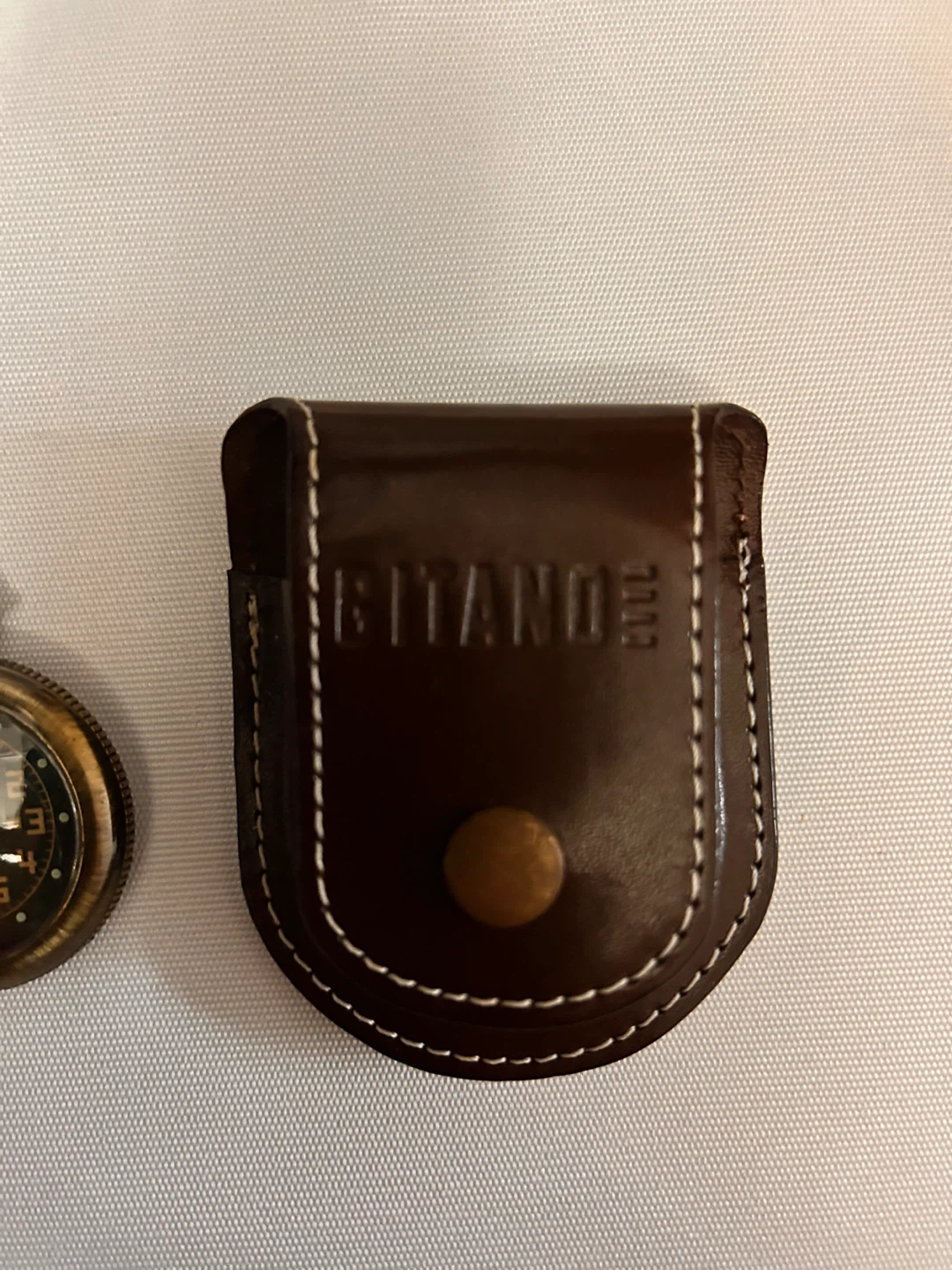 Gitano Pocket Watch with Leather Pouch - photo 2