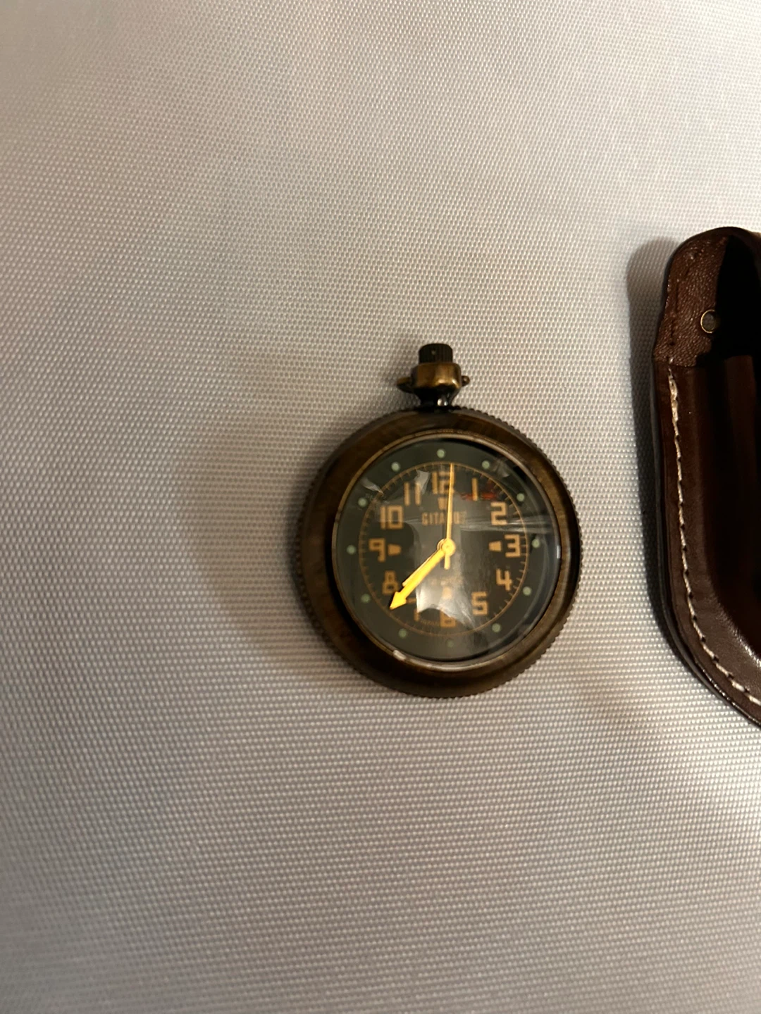 Gitano Pocket Watch with Leather Pouch - photo 3