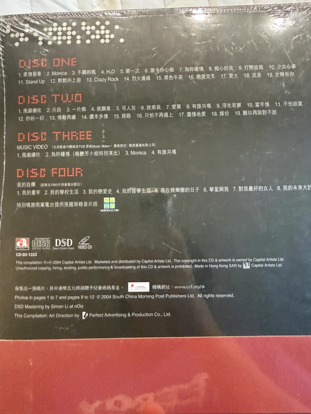 Leslie Cheung- History CD Box Set - photo 3