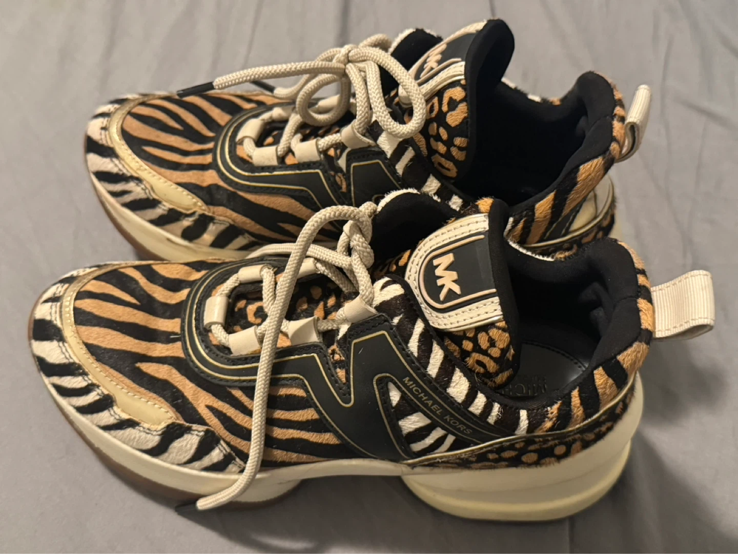 Michael Kors "MK" Animal Print Sneakers