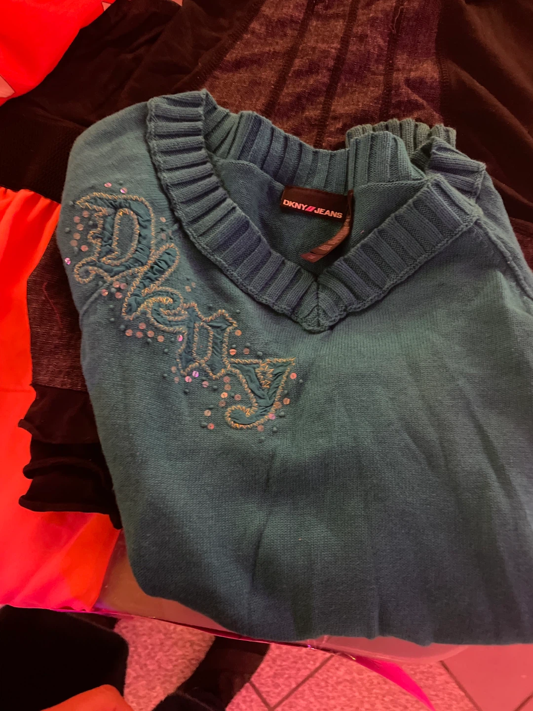 DKNY Jeans Sweater,dressed,jeans