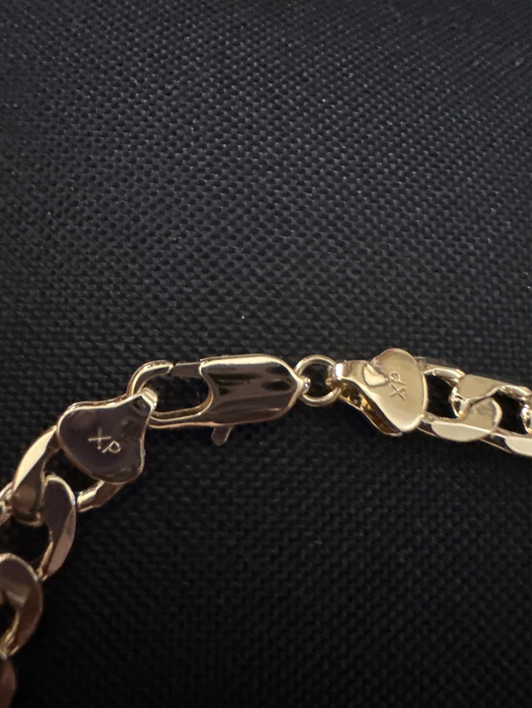 Gold laminated Curb Chain Bracelet - photo 2