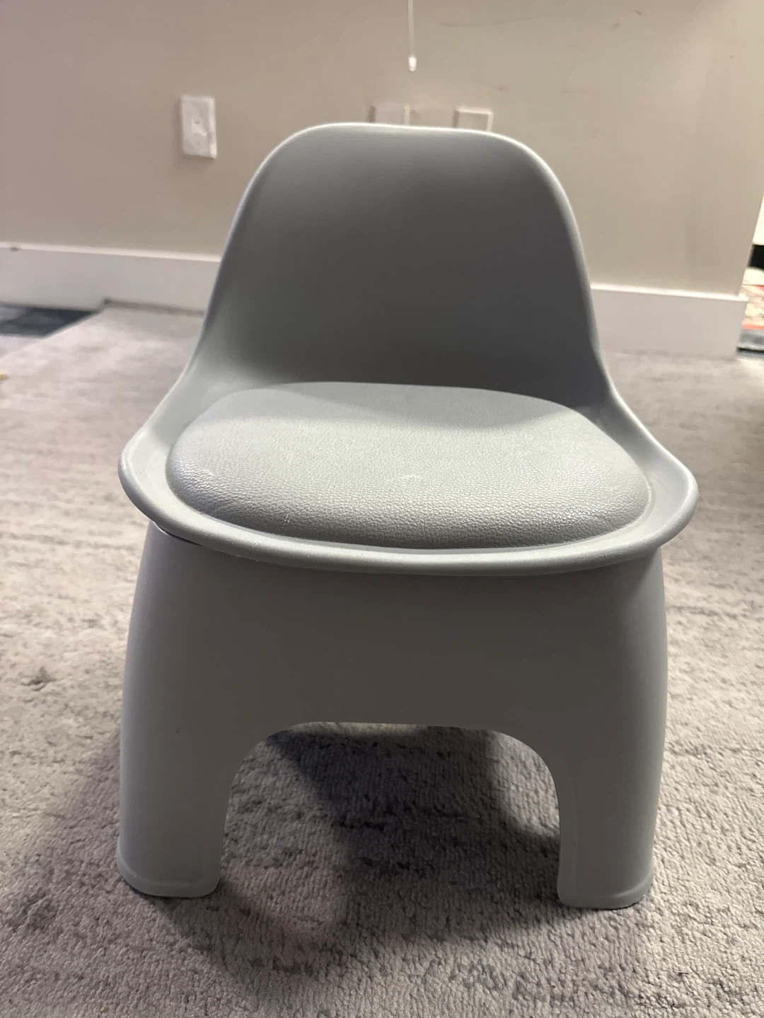 Grey Plastic Toddler Chair