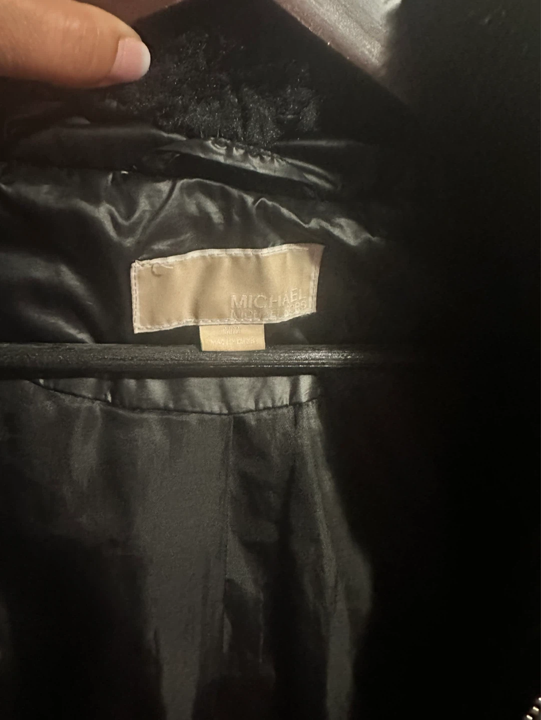 Michael Kors Black Puffer Coat with Fur Trim - photo 2