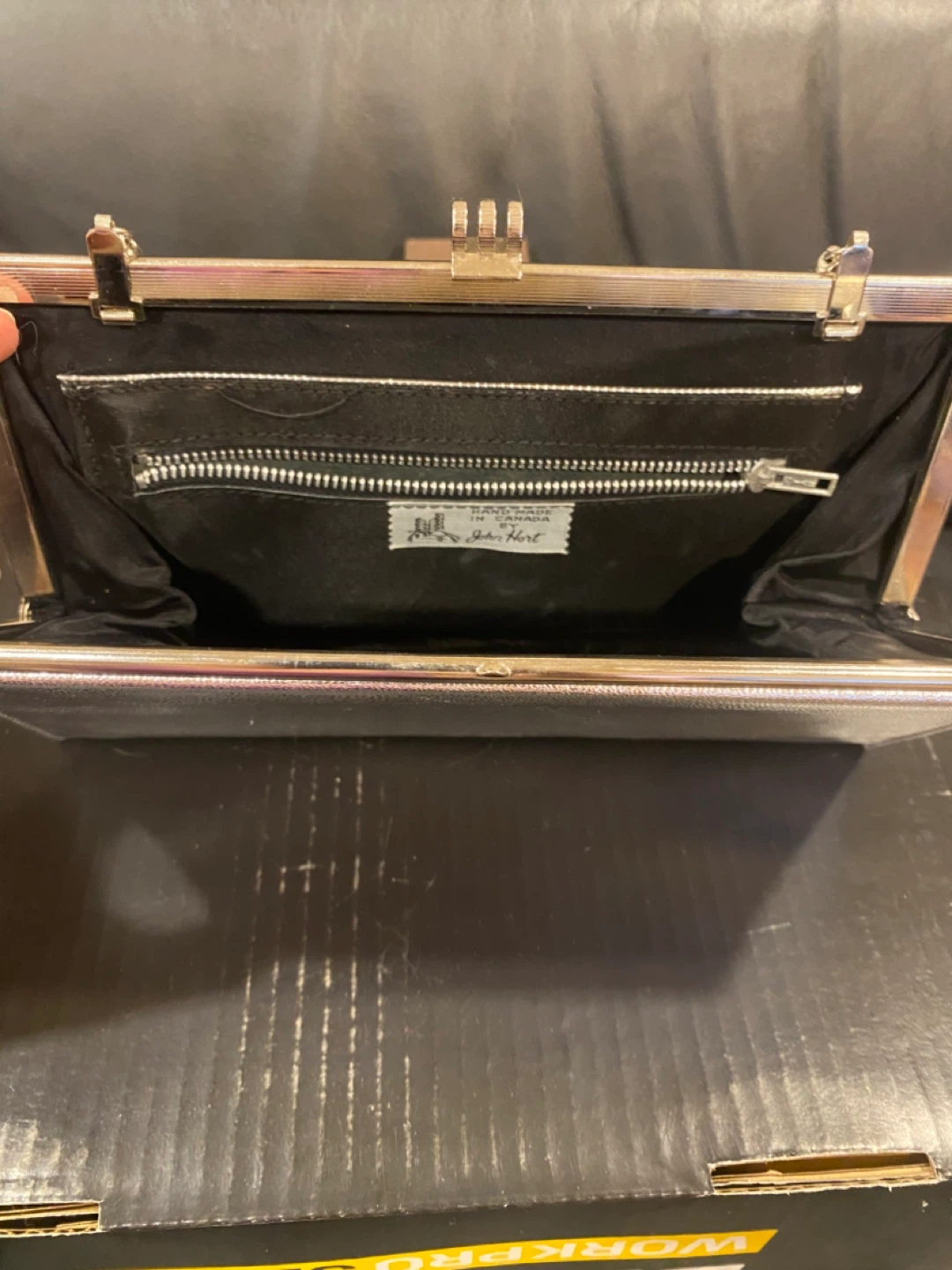 Silver Clutch Bag with Chain - photo 2