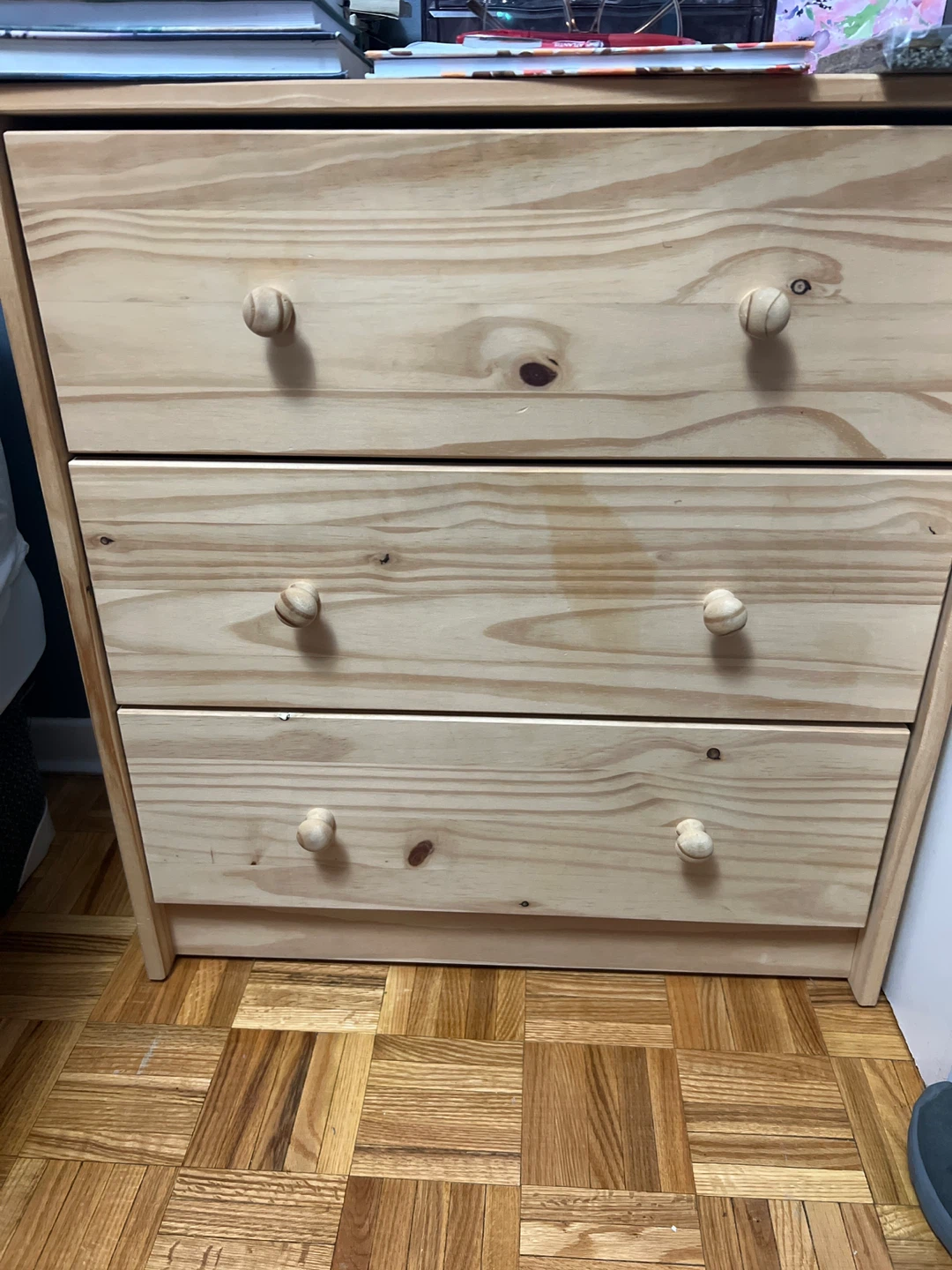 Wooden 3-Drawer Chest