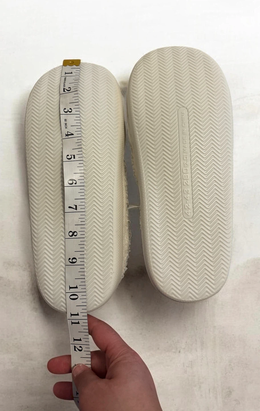 Fuzzy Smiley Face Slippers - Size 42-43 (US Men 9-10) - photo 2