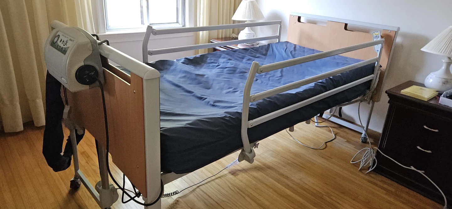 Invacare Etude Full Electric Home Care Bed Package