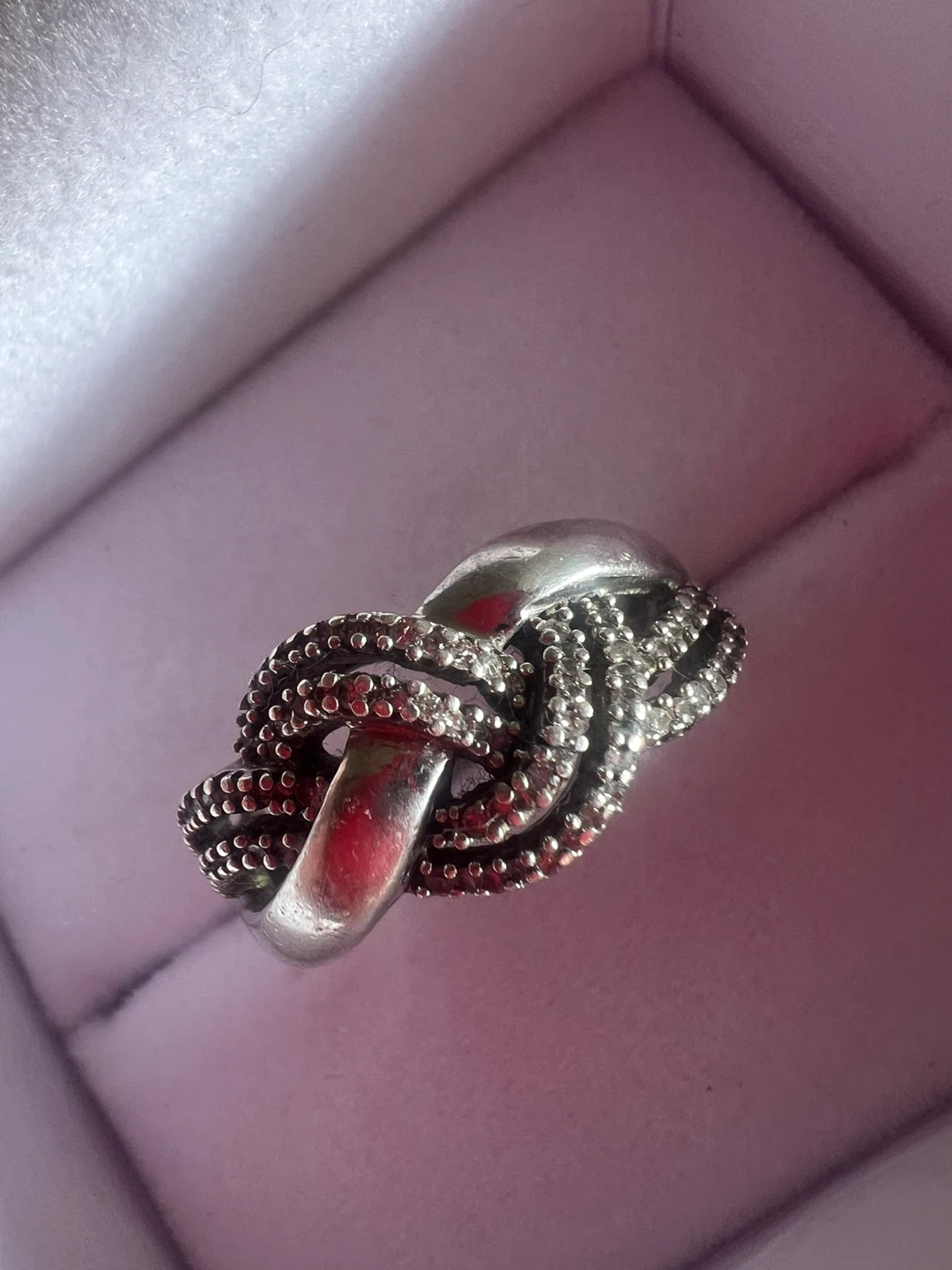 925 Diamond Sterling Silver Ring with diamonds