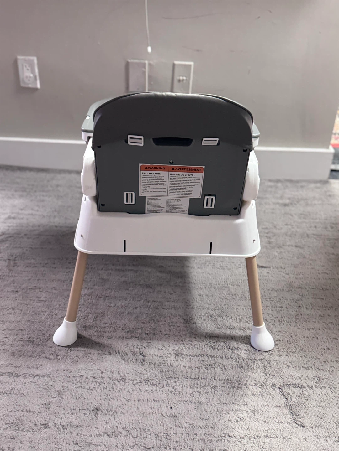 Grey High Chair with Removable Tray - photo 5