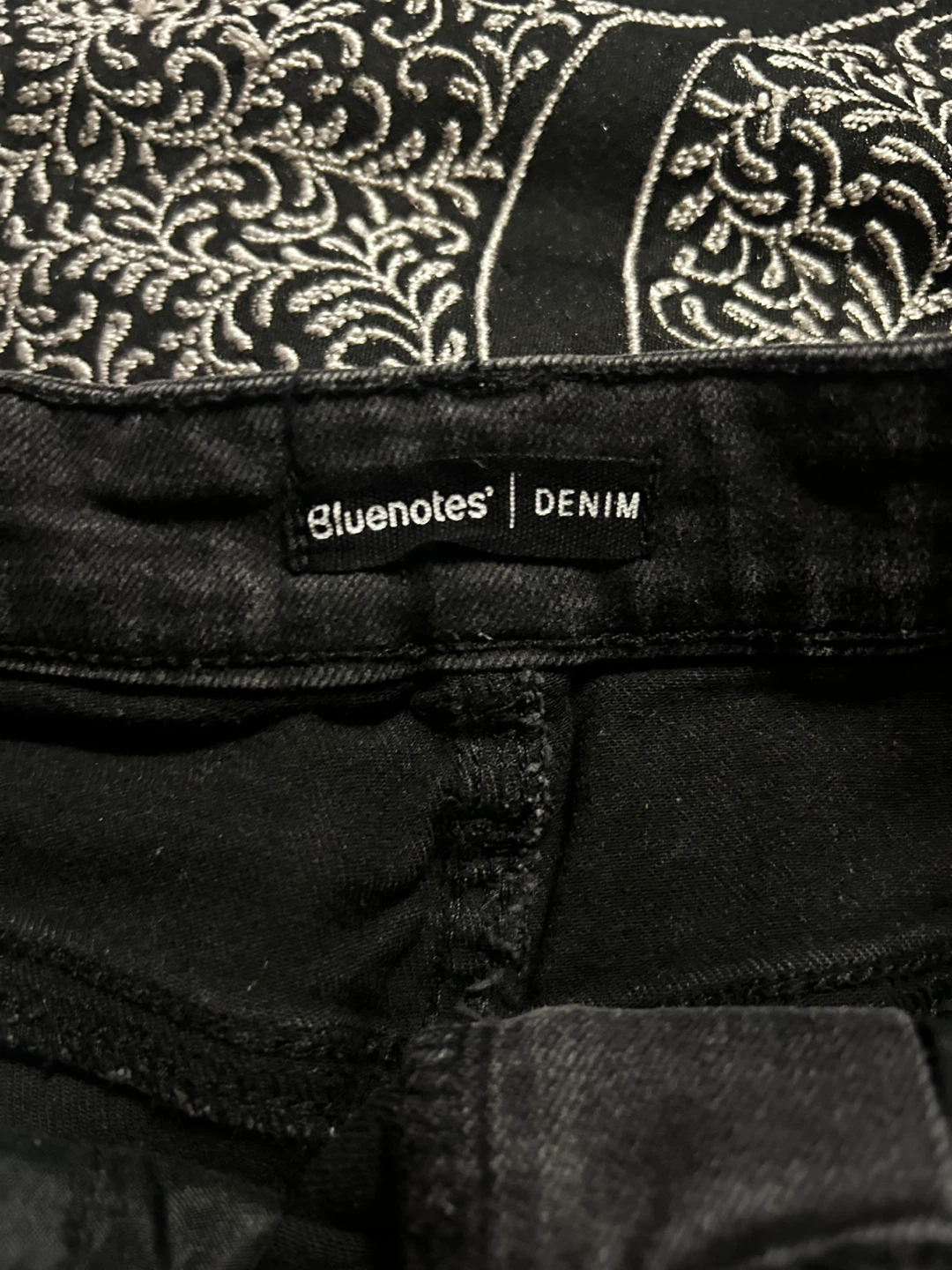 Bluenotes Black Denim Ripped Shorts - photo 2