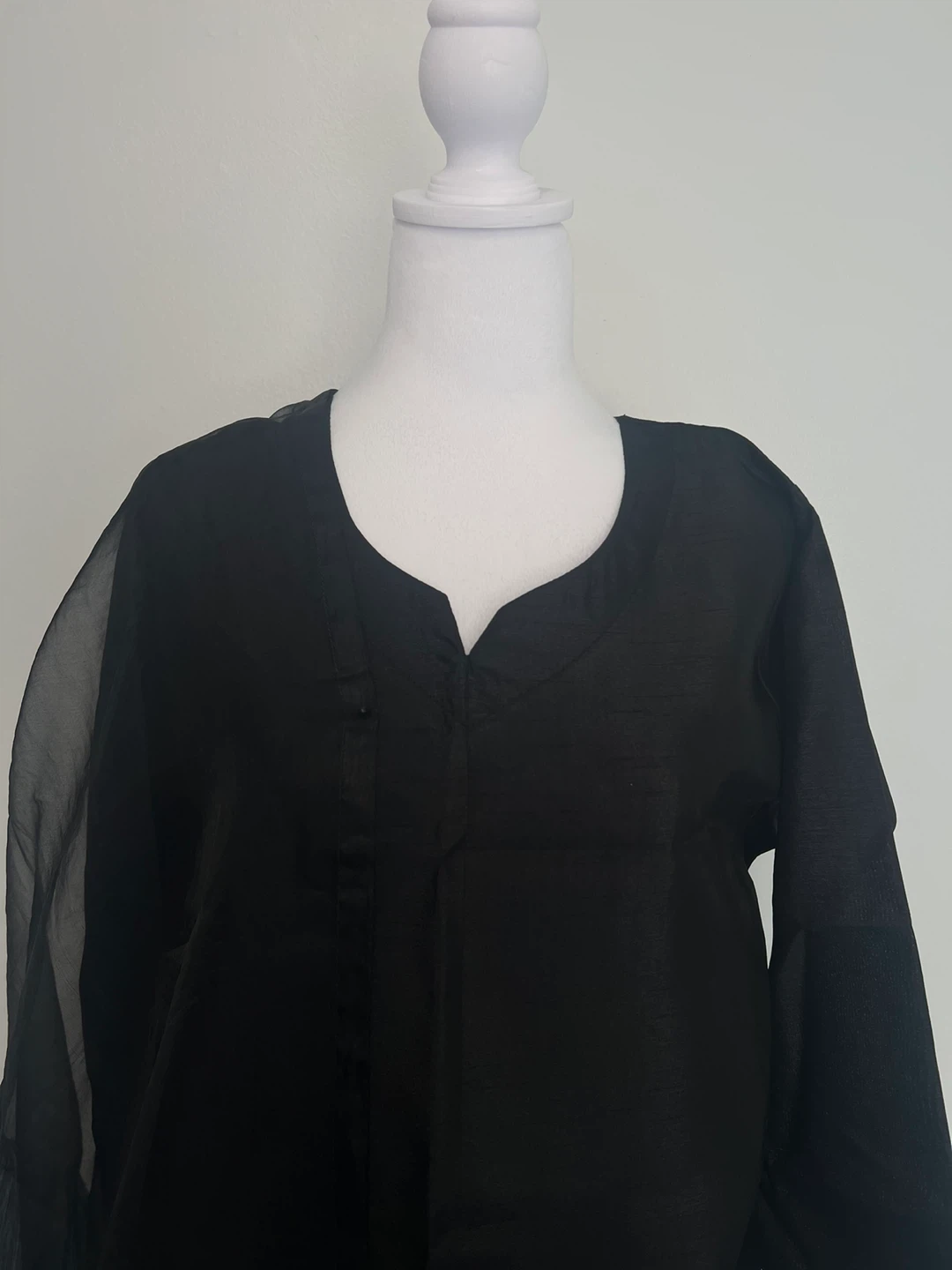 Black 3-piece Farshi Shalwar - photo 4