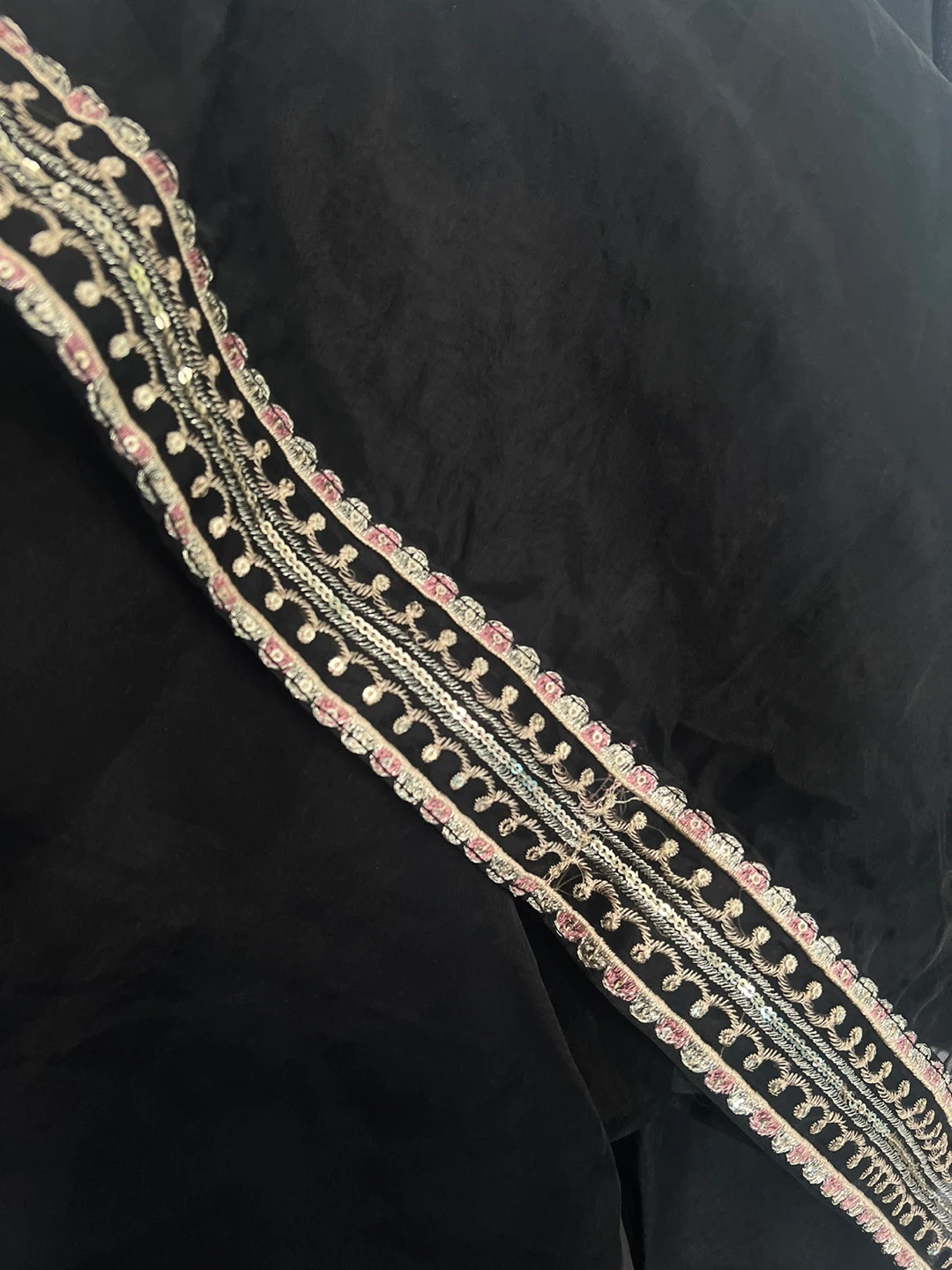 Black 3-piece Farshi Shalwar - photo 3