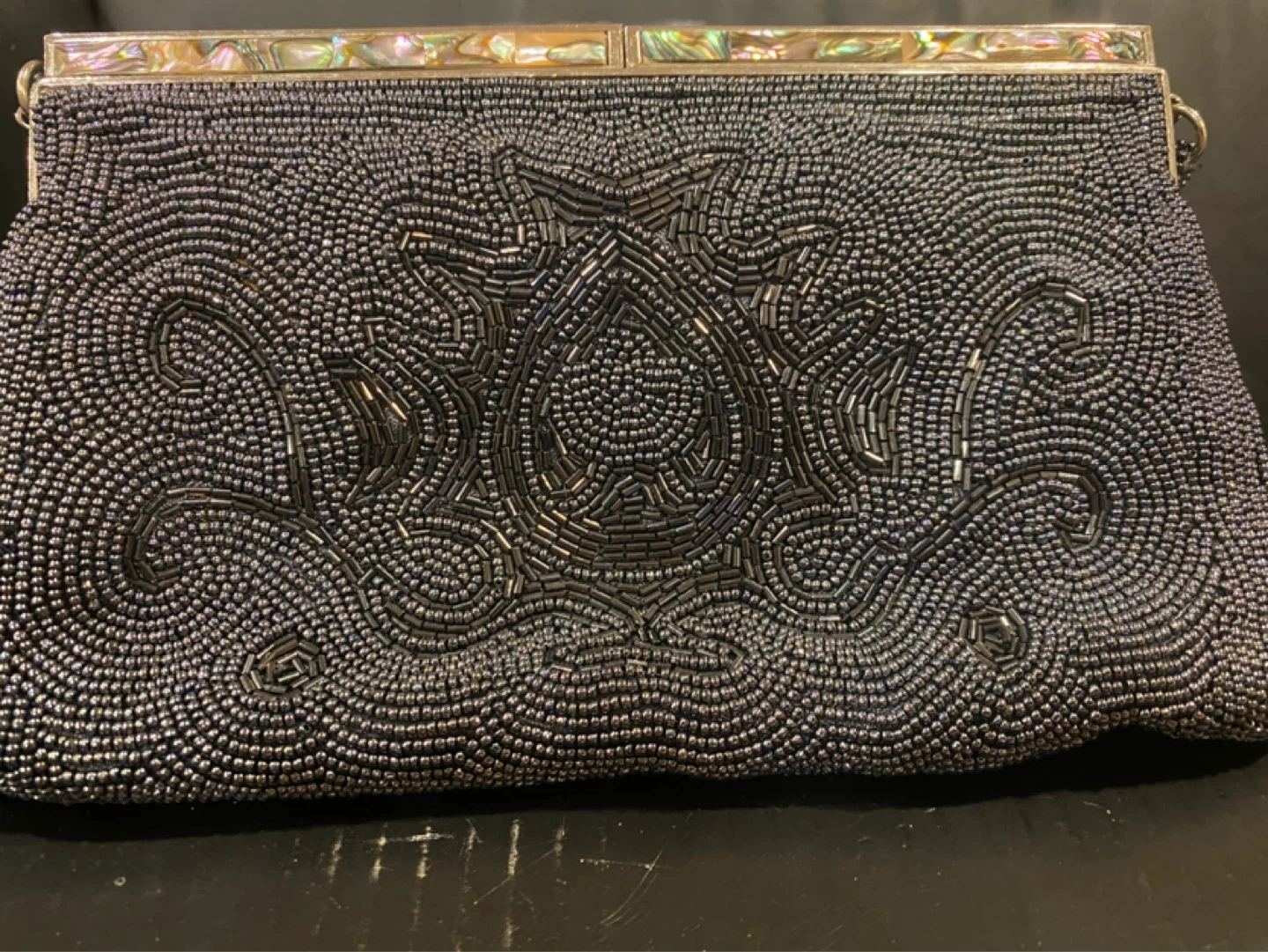 Vintage Beaded Clutch Purse