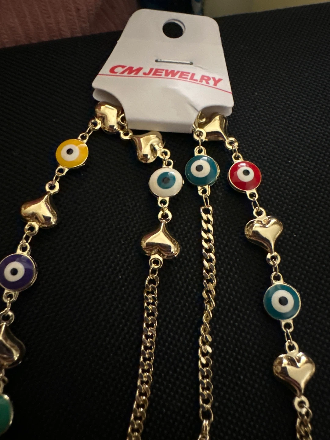 CM Jewelry Evil Eye & Heart Charm Bracelets (Set of 4) - photo 3