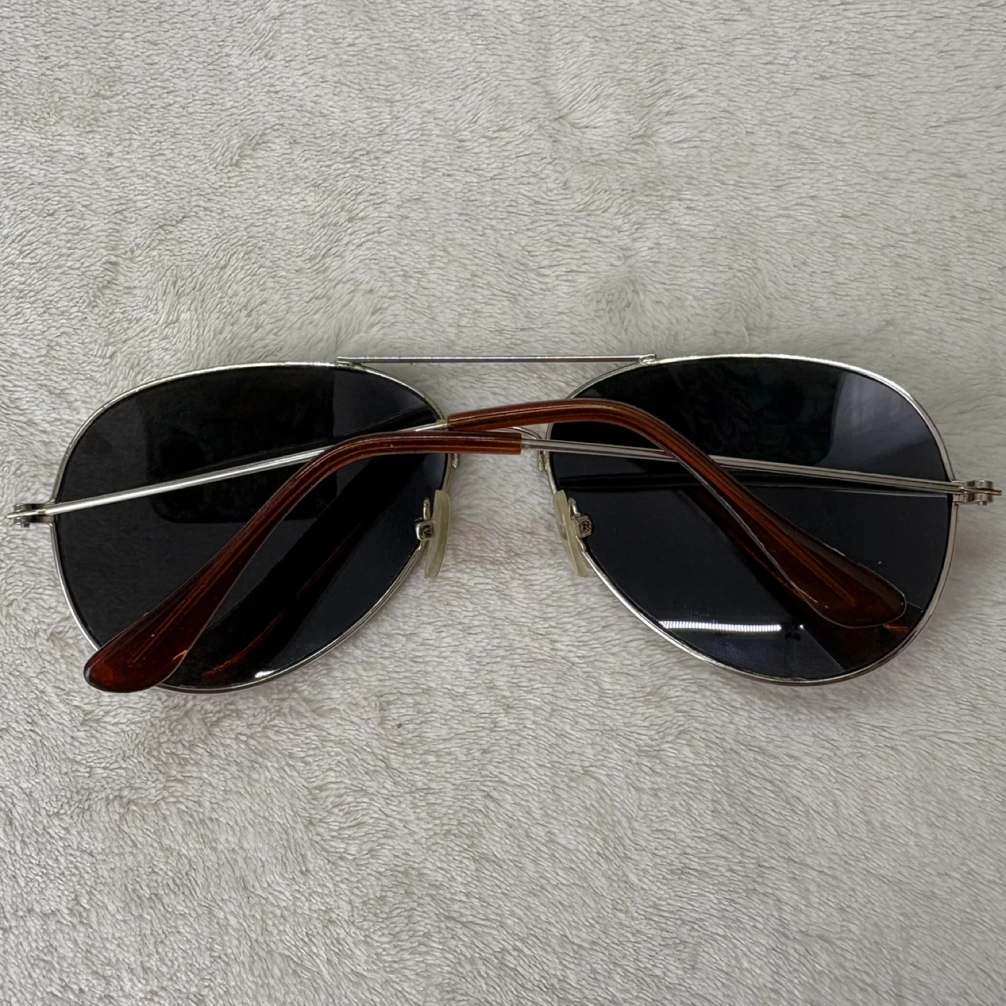 Unisex Aviator Sunglasses Silver Frame Reflective Lenses - photo 3