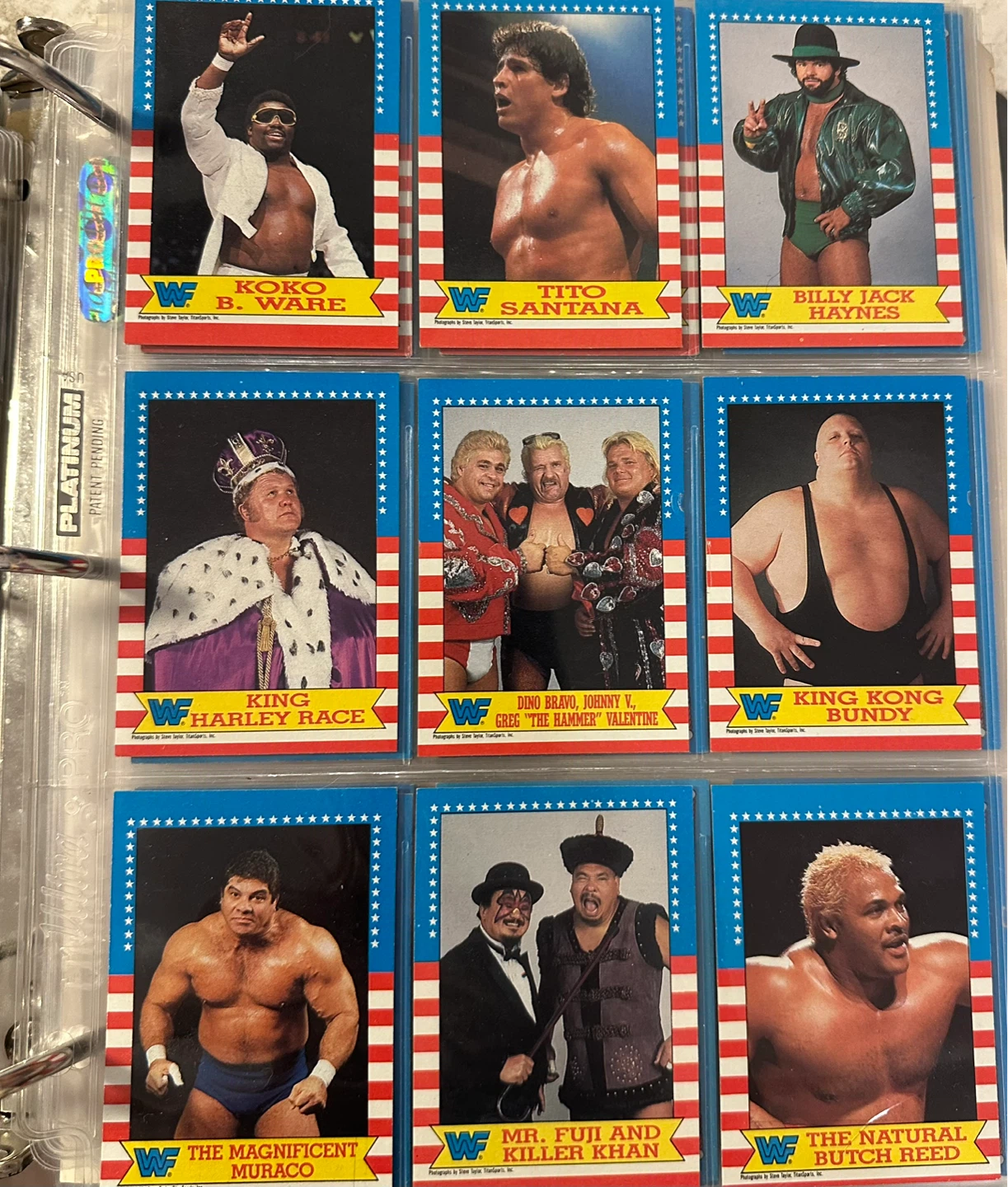 1987 Topps WWF Wrestling Trading Cards (Singles)