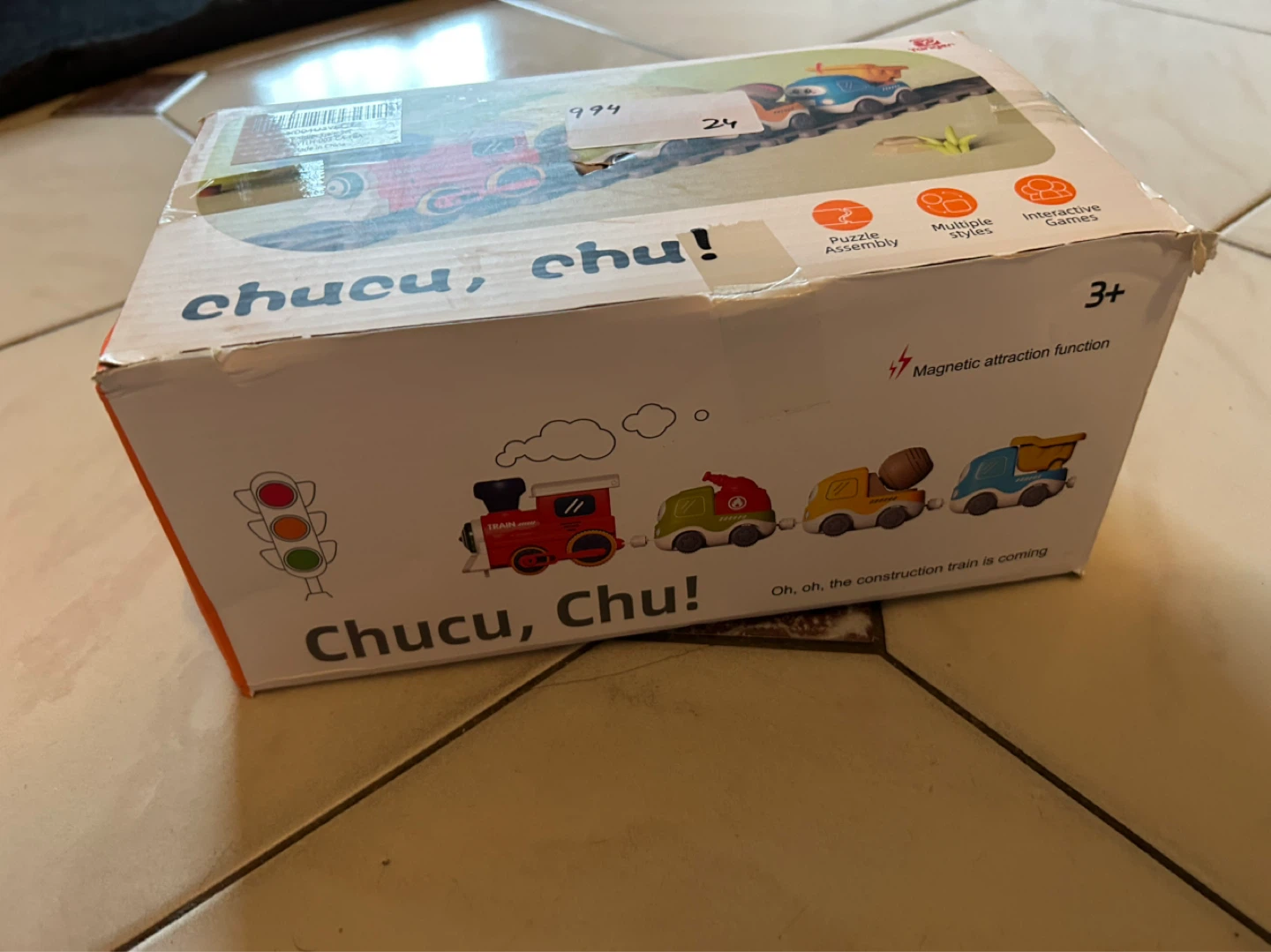 BNIB Chucu, Chu! Electric Train Set with Tracks & Road Signs - photo 2