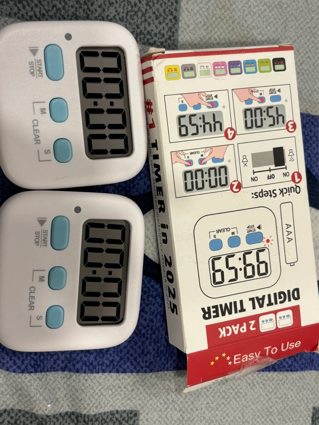 2 Pack Digital Kitchen Timer