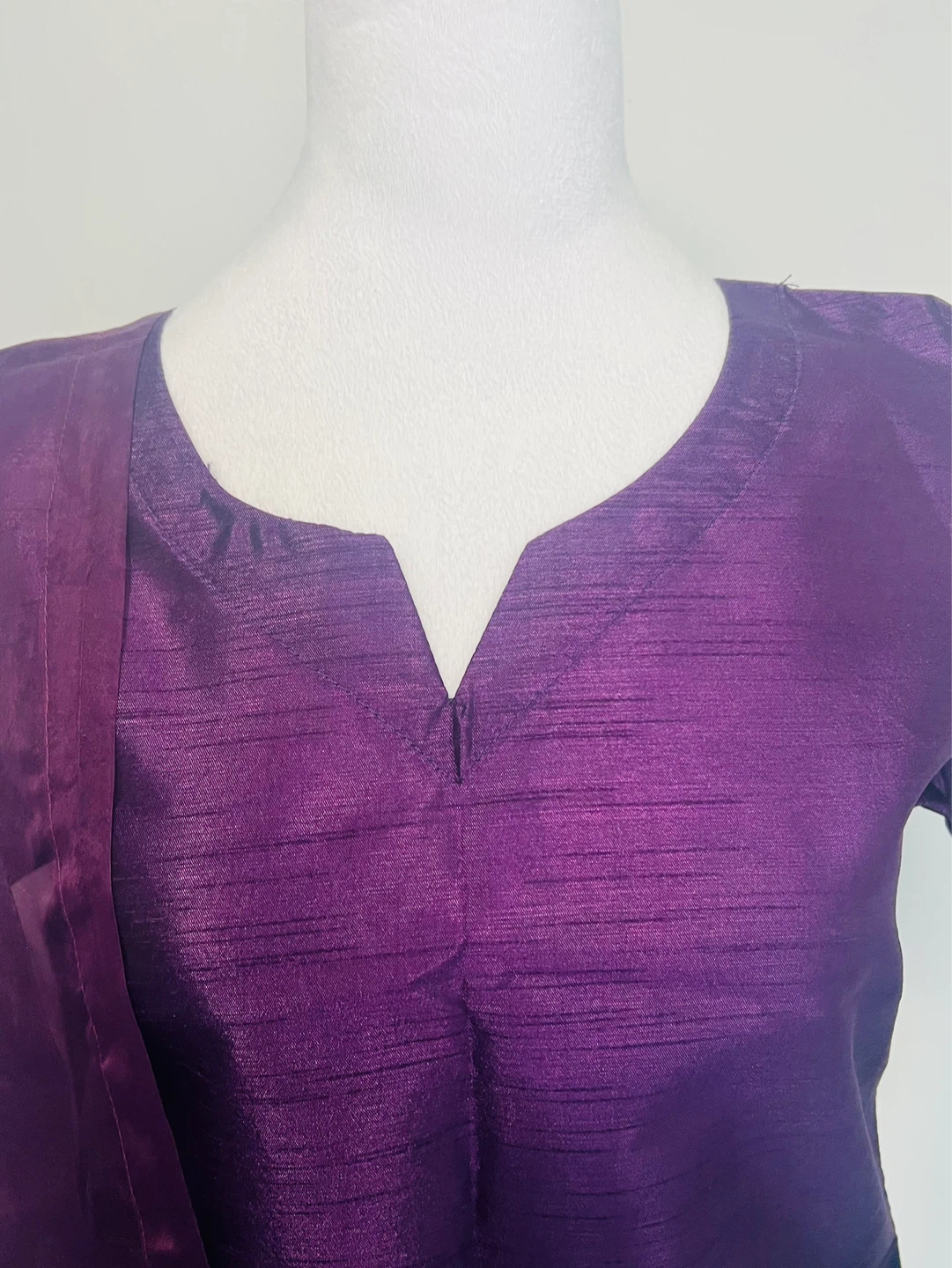 Purple Farshi Shalwar with Dupatta - photo 3