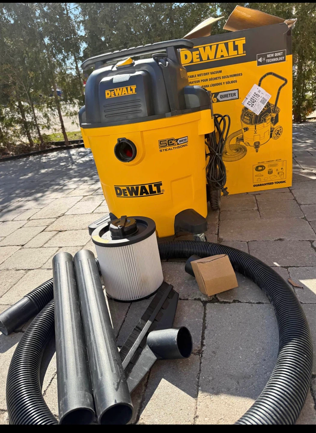 DeWalt 16 Gallon Wet/Dry Cart Vacuum DXV16P-QTA