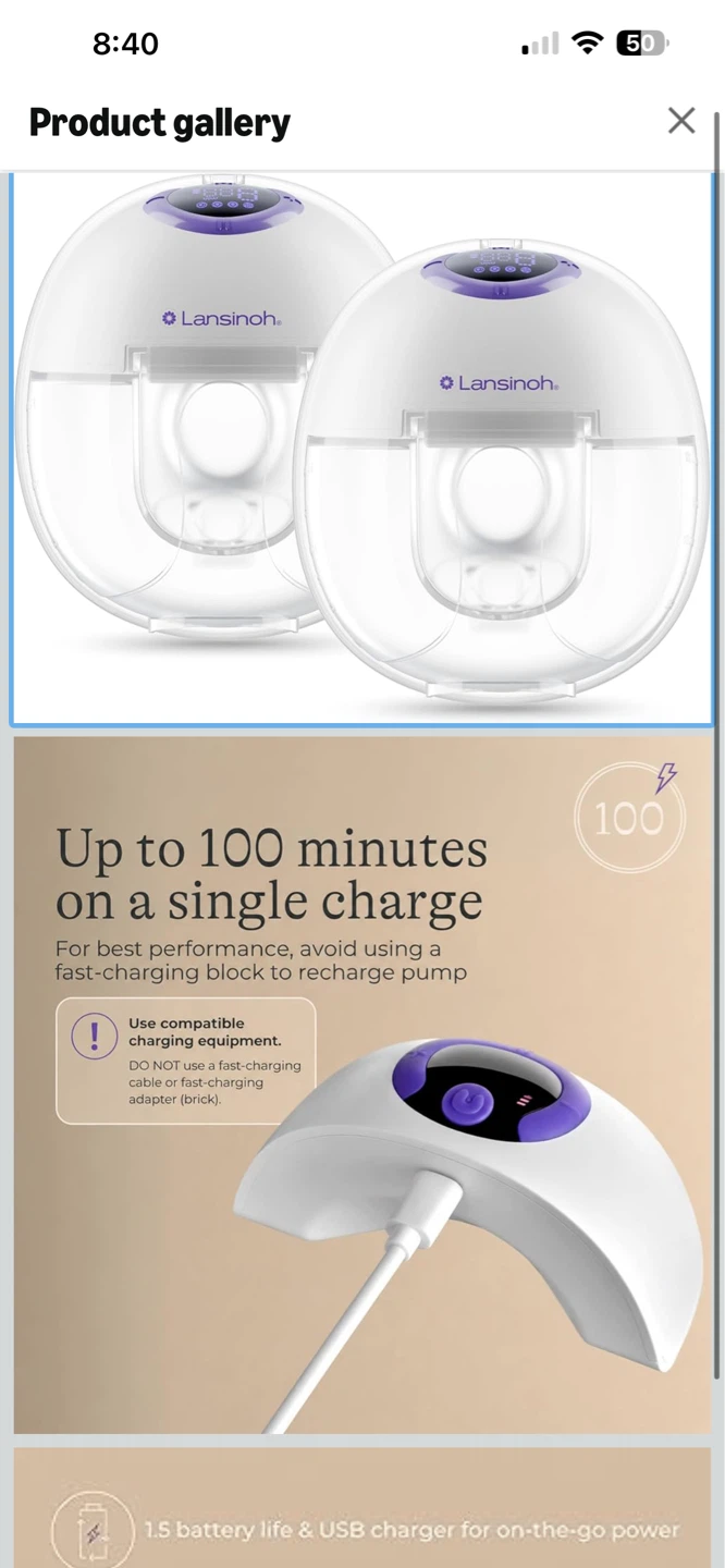 Lansinoh Discreet Duo Wearable Breast Pump
