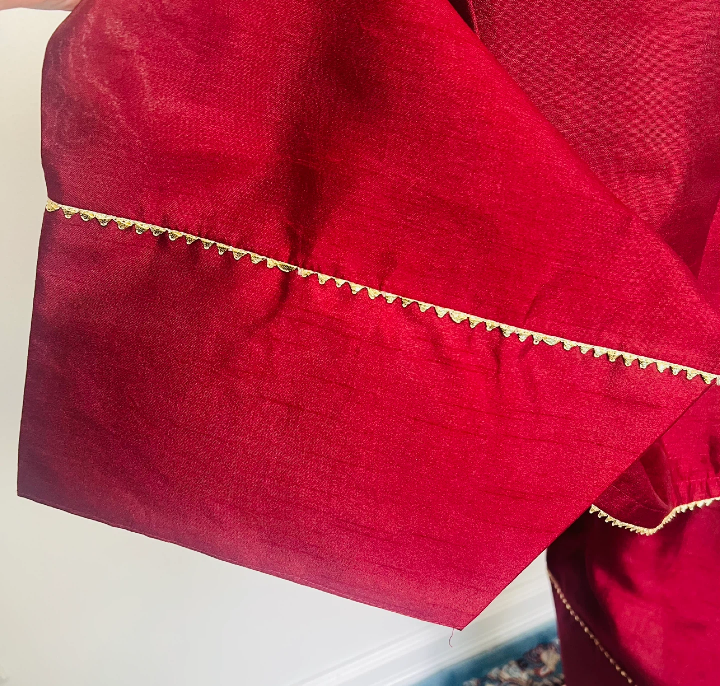Maroon Farshi Shalwar with Dupatta - photo 5