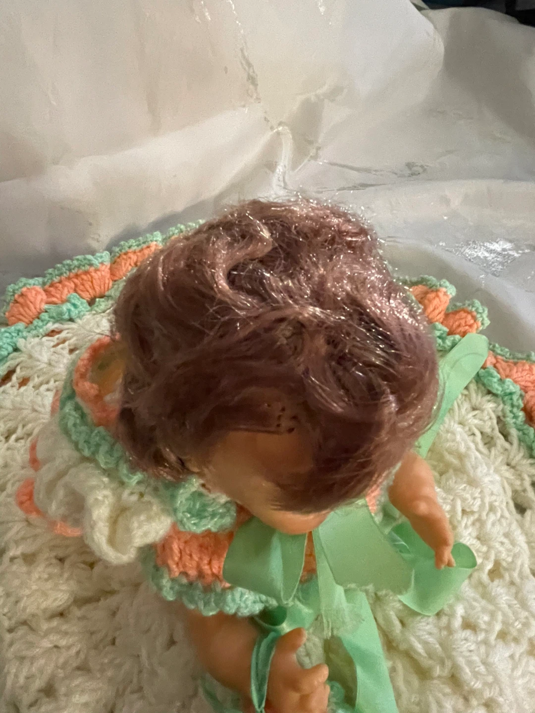 Vintage Crochet Doll with Baby Blanket - photo 5