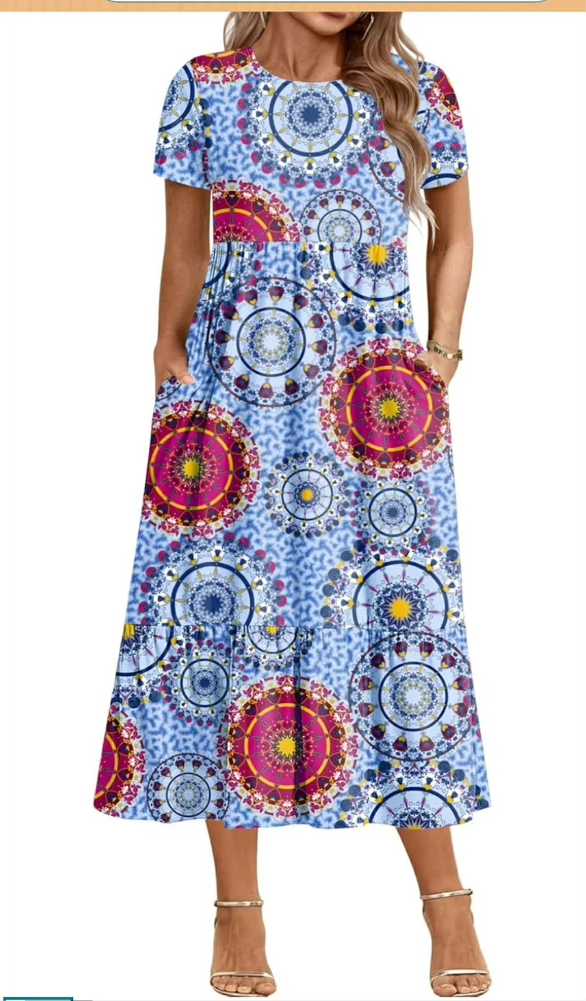 Women's Floral Print Midi Dress - photo 3