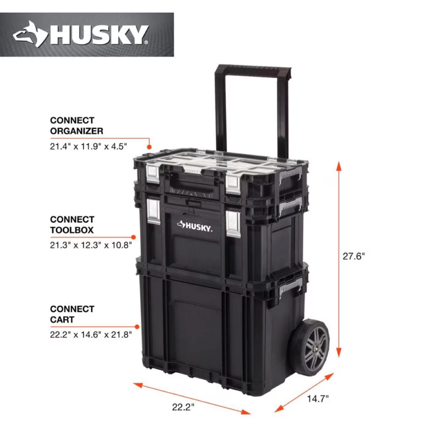Husky Connect Rolling Tool Box Organizer - photo 4