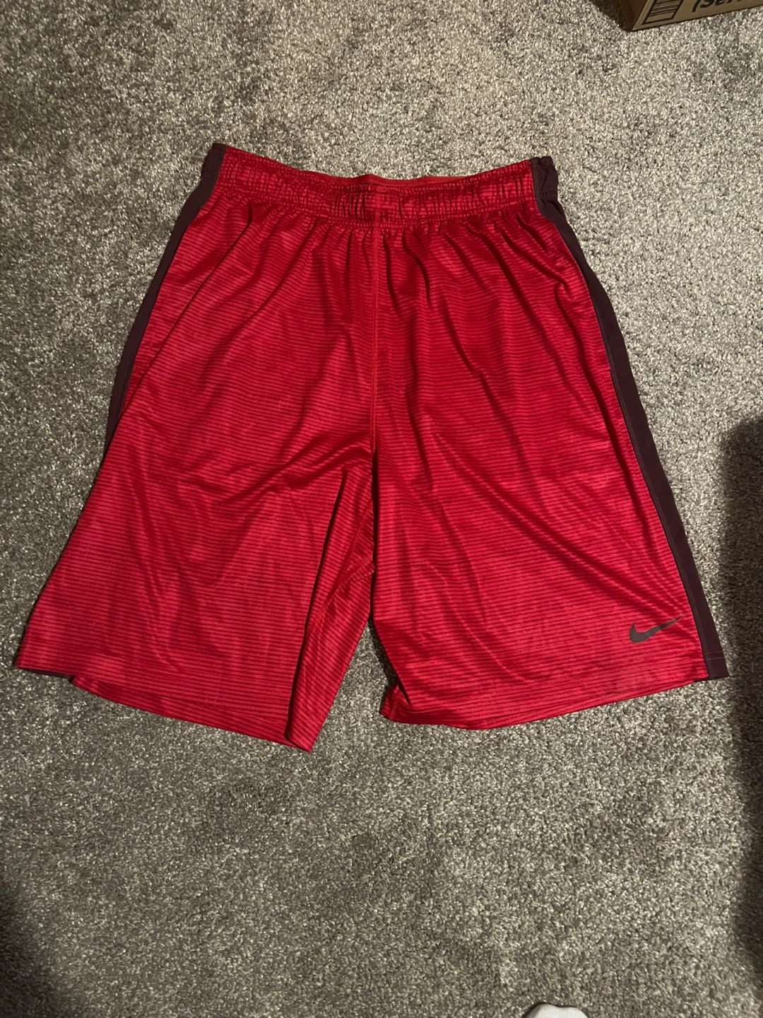 Nike DRI-FIT Men's Red Athletic Shorts - Size L