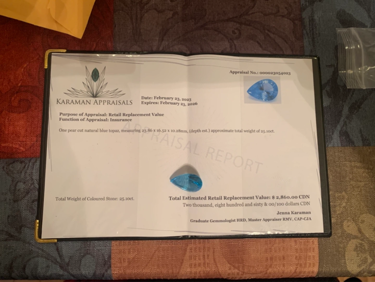 Blue Topaz Gemstone - photo 2