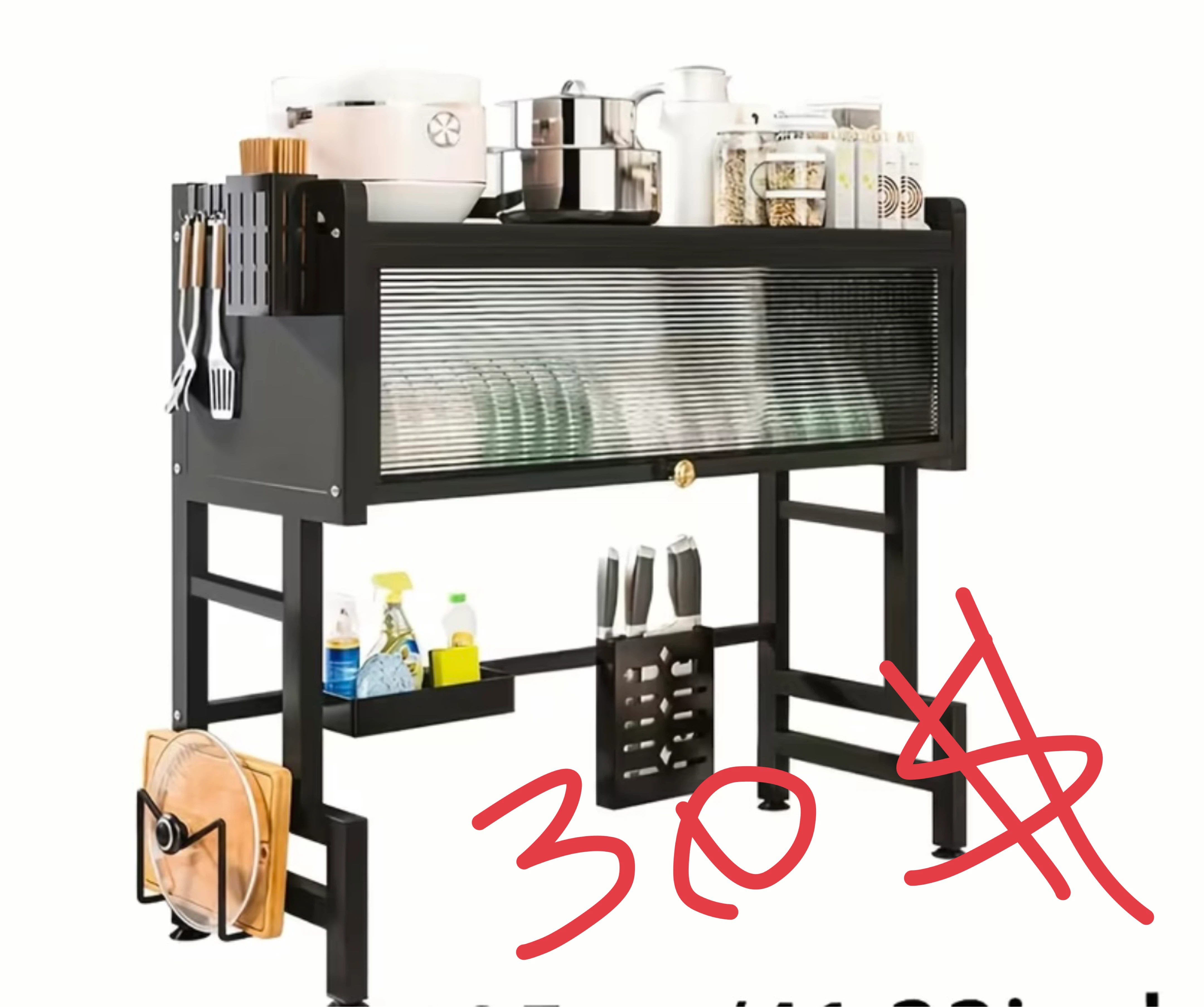 Black 3-Drawer Storage Unit - photo 5