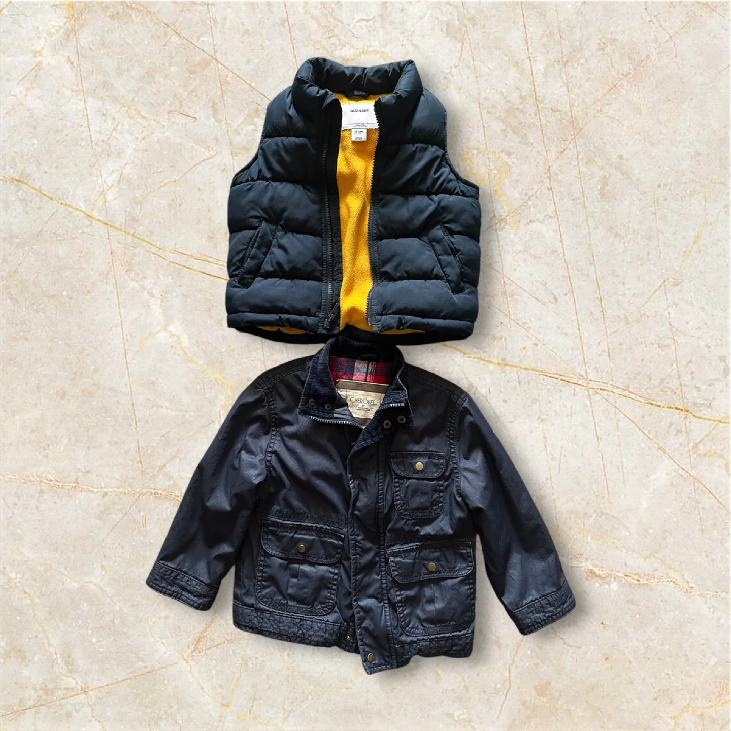 Kids' Puffer Jacket and Vest Bundle(5pcs) - 3T