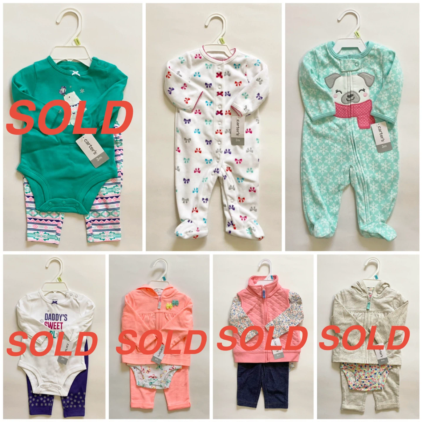 New with Tags Carter's Baby Clothes (3 Months)