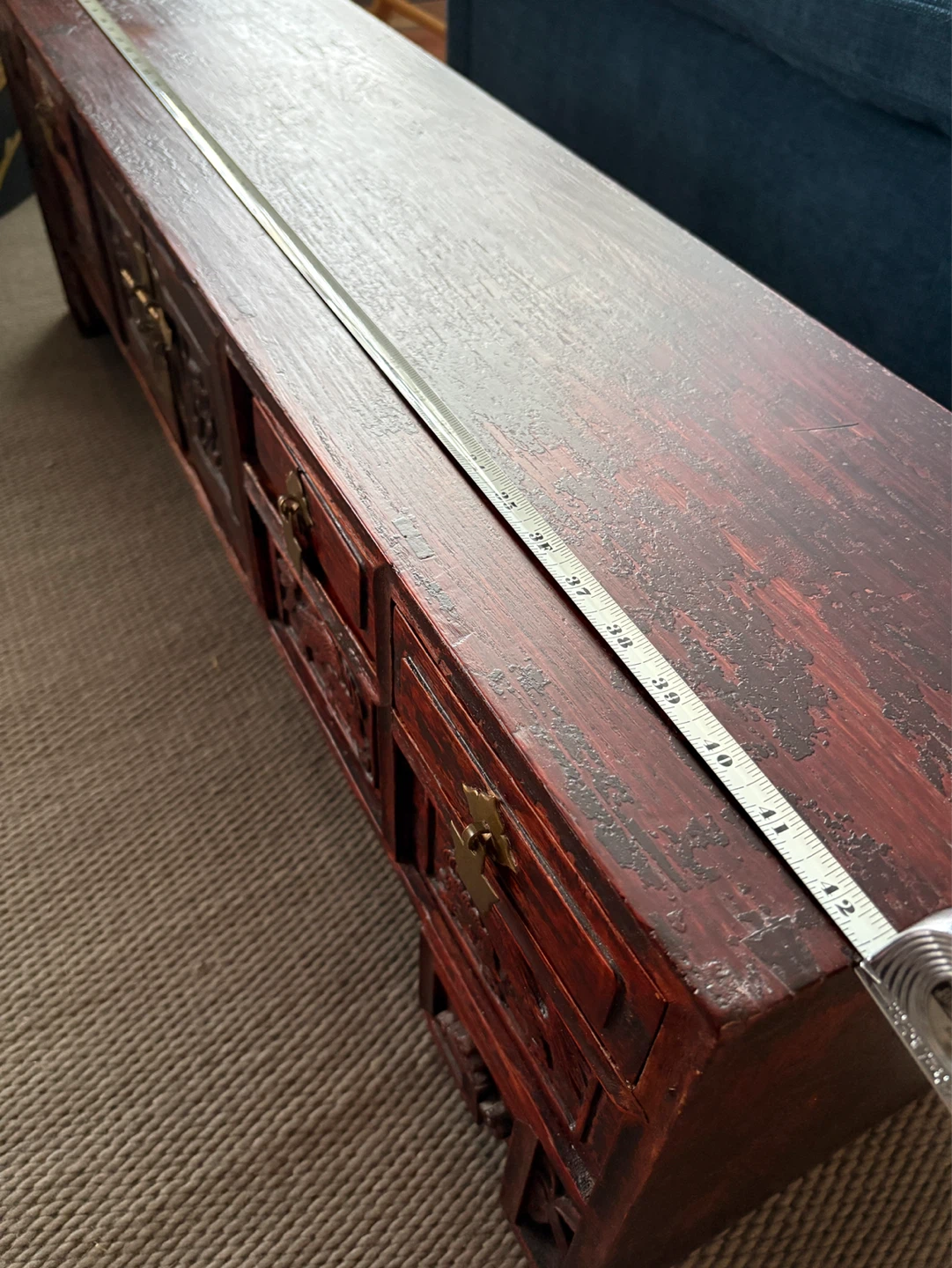 Antique Carved Wood Dresser/Cabinet - photo 3