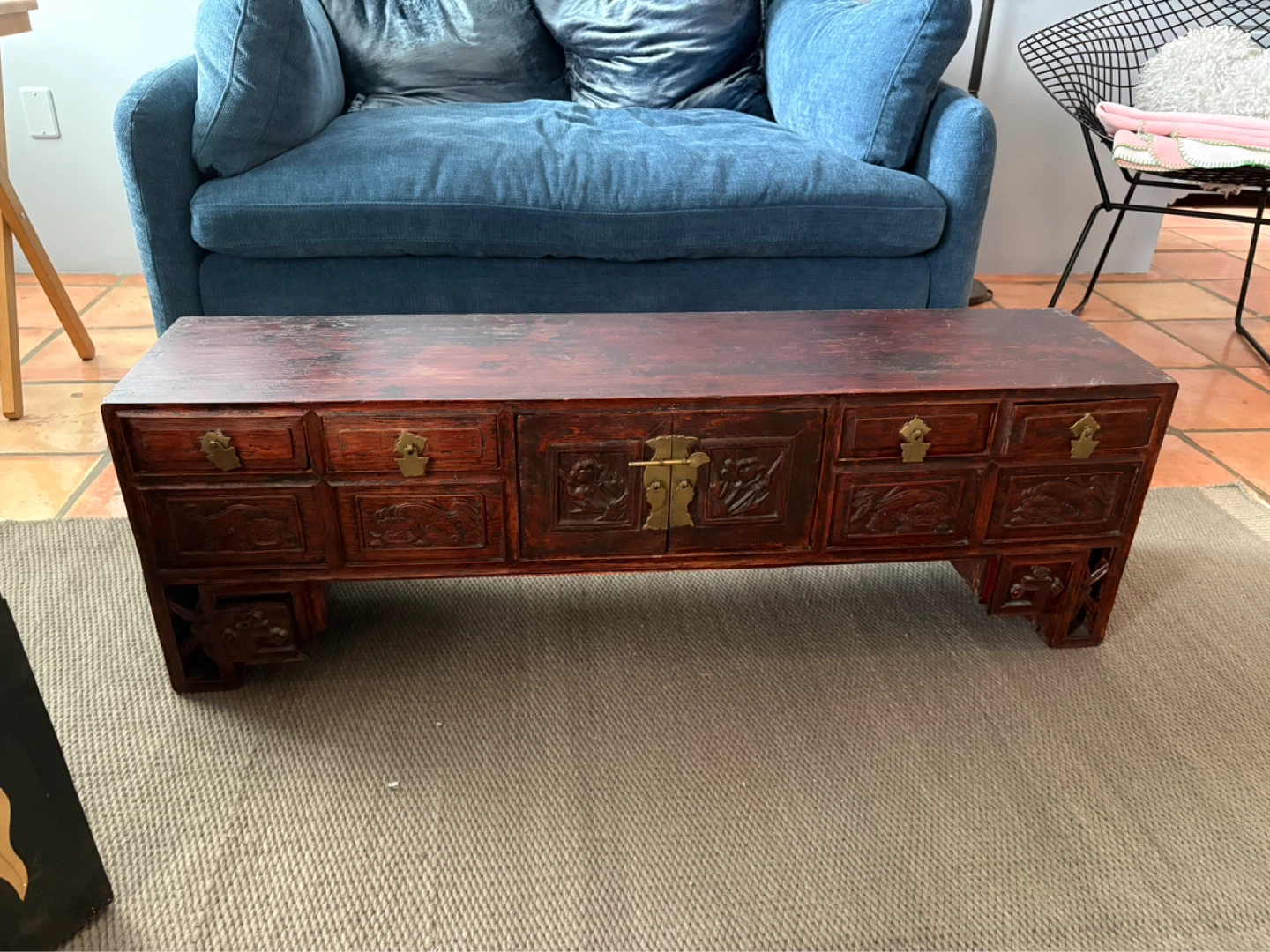 Antique Carved Wood Dresser/Cabinet