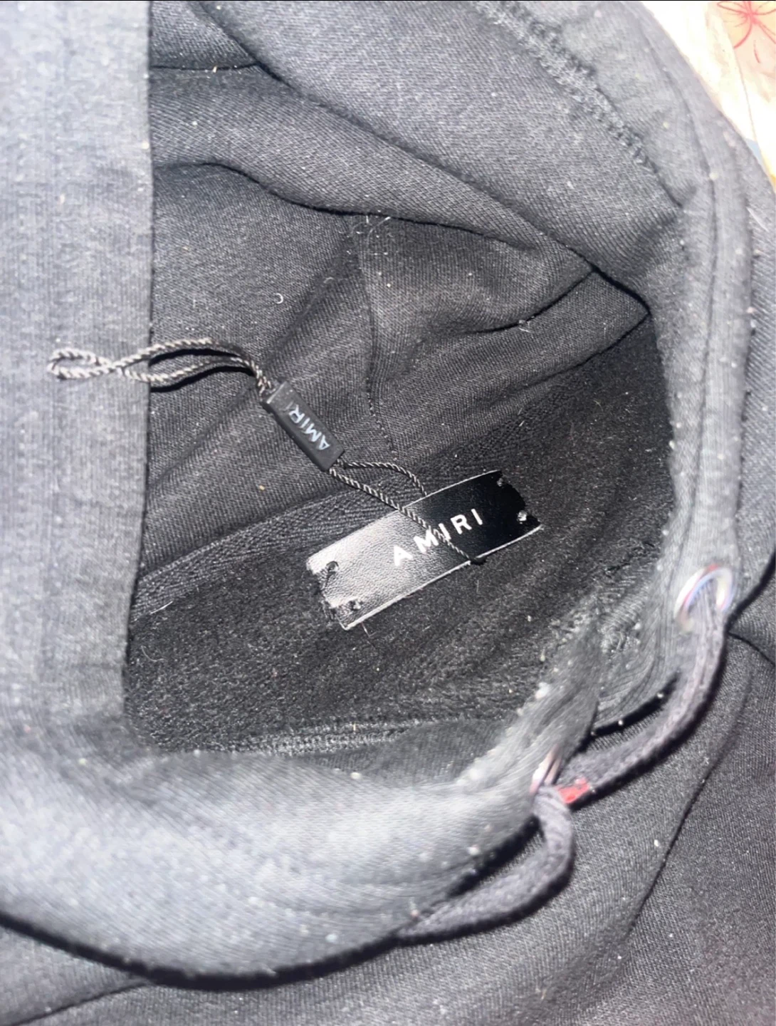 AMIRI Black Hoodie with Rainbow Logo - photo 3