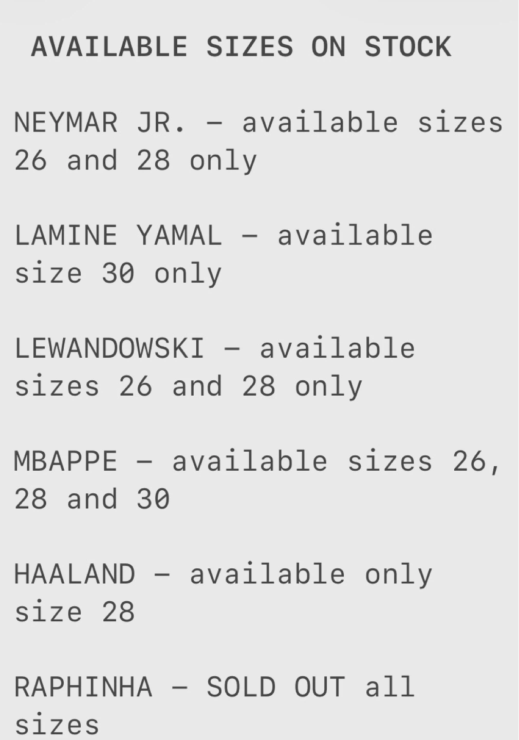 Soccer Jerseys - Messi, Neymar, Ronaldo, Mbappe, Haaland & more - photo 3