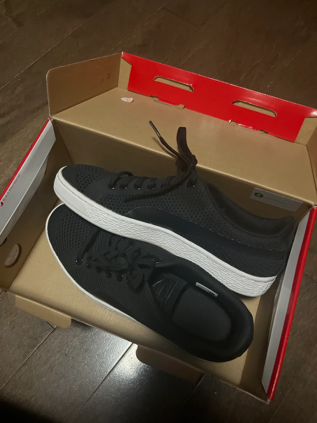 Puma Astro Cup Black/White Shoes Size 8