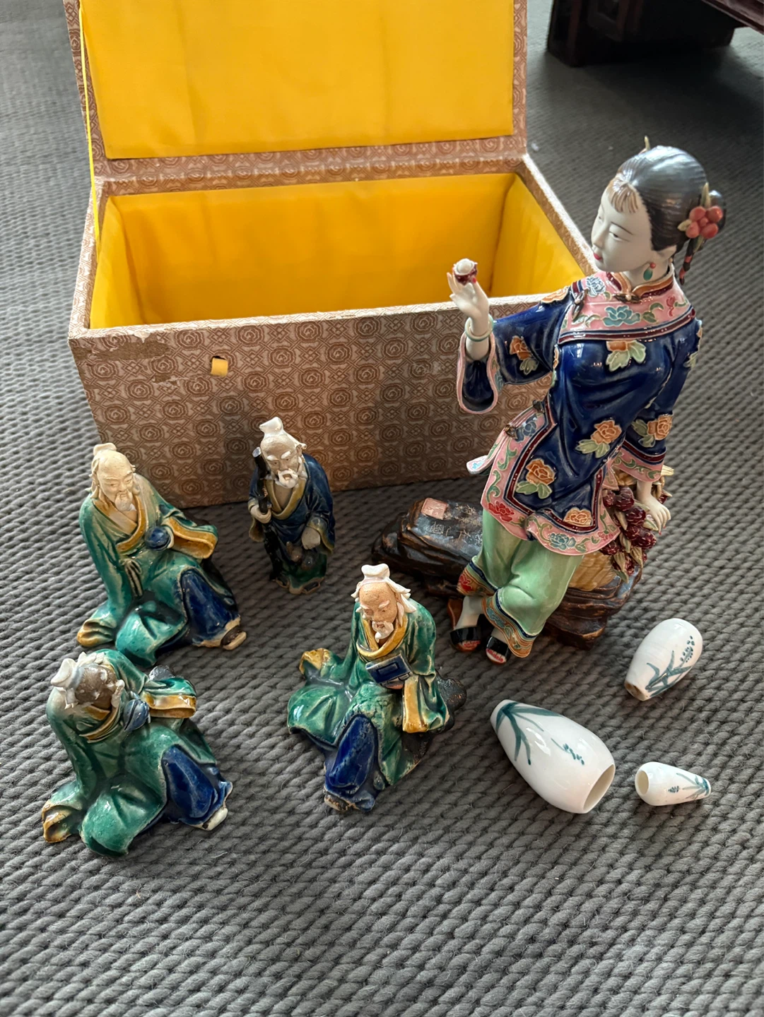 Antique Porcelain Figurine Set
