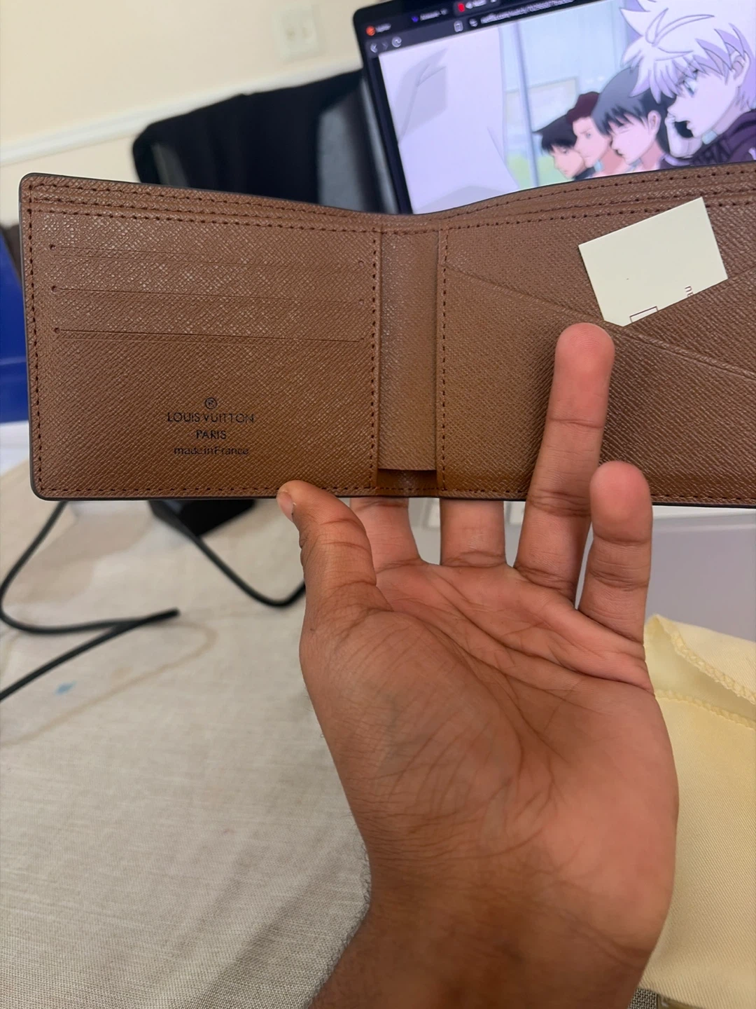 Louis Vuitton Bi-Fold Wallet Monogram, Creed,YSL Y, and LV cos - photo 4