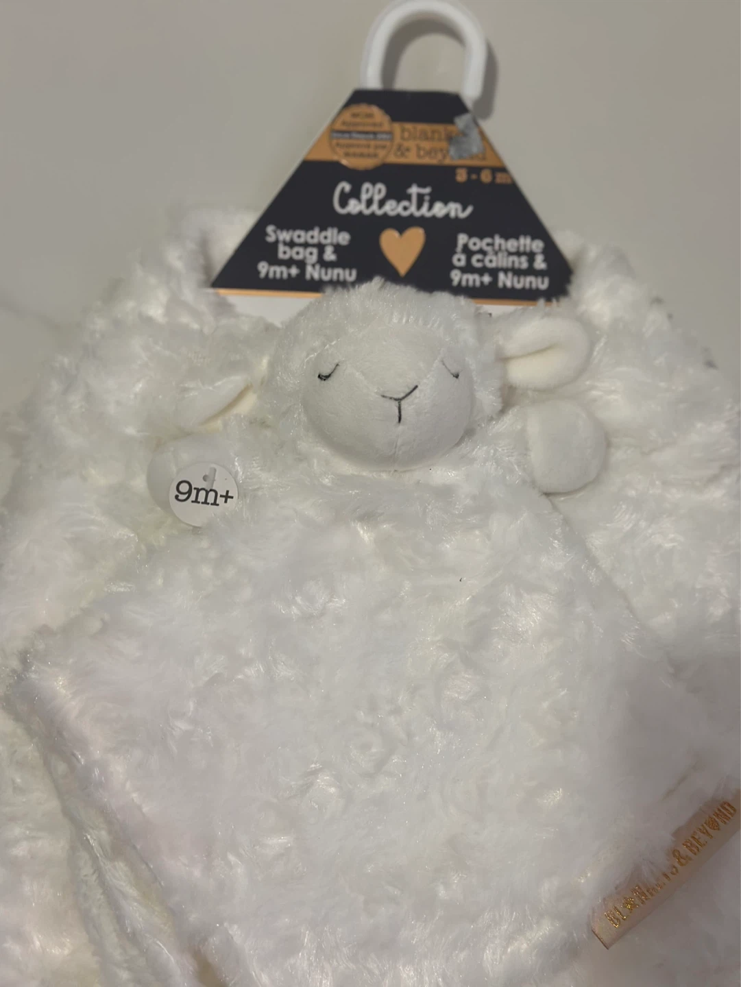 Baby Swaddle Bag & Nunu 9m+ Sheep Collection